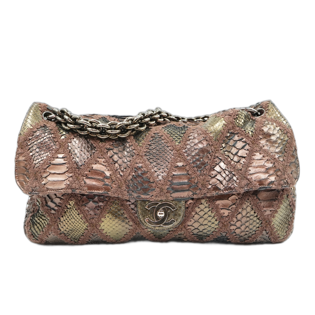 Chanel XXL Python Skin East West Bag