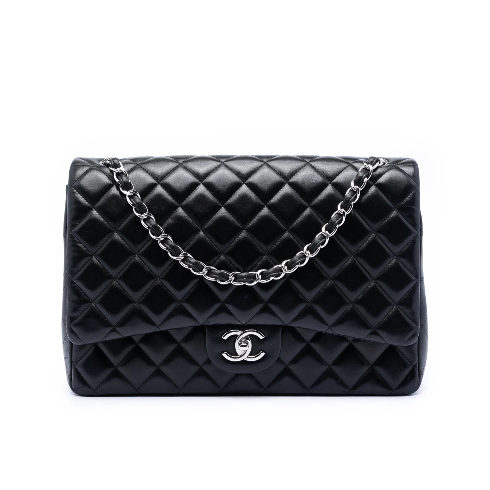 Chanel Maxi Classic Double Flap Bag Black