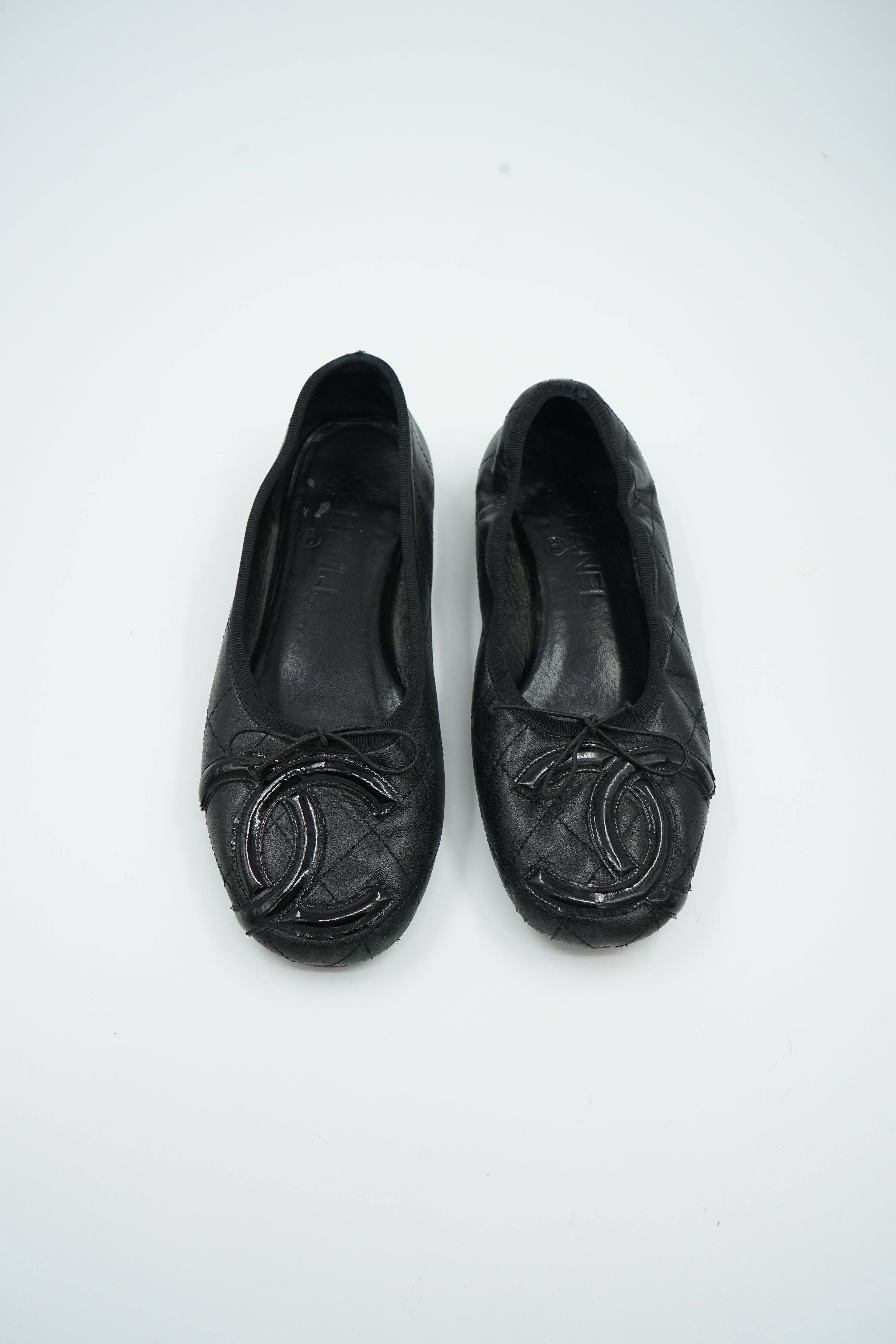 Chanel Cambon Ballerina Flats Black
