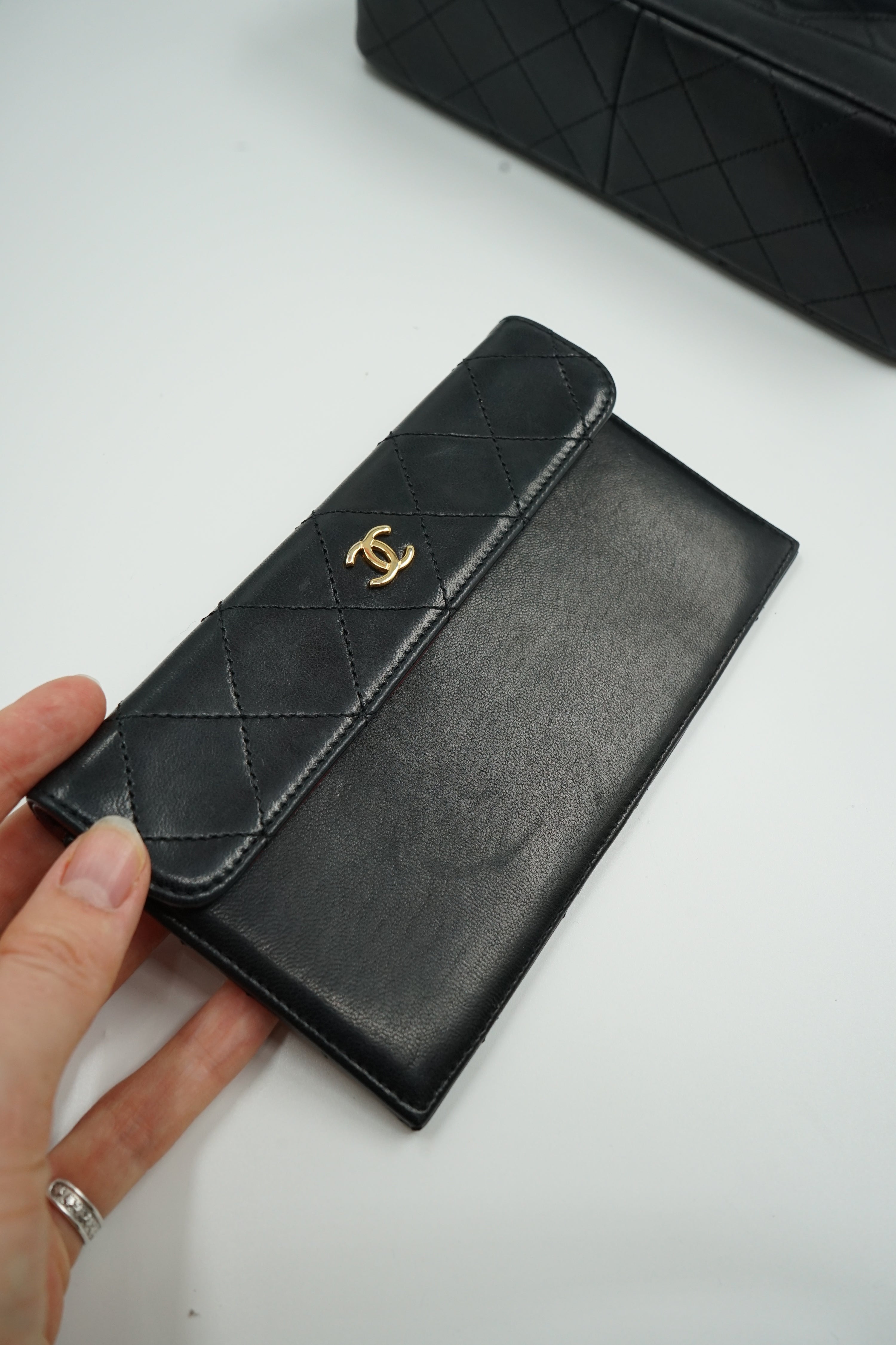 Chanel Single Flap Wallet Set
