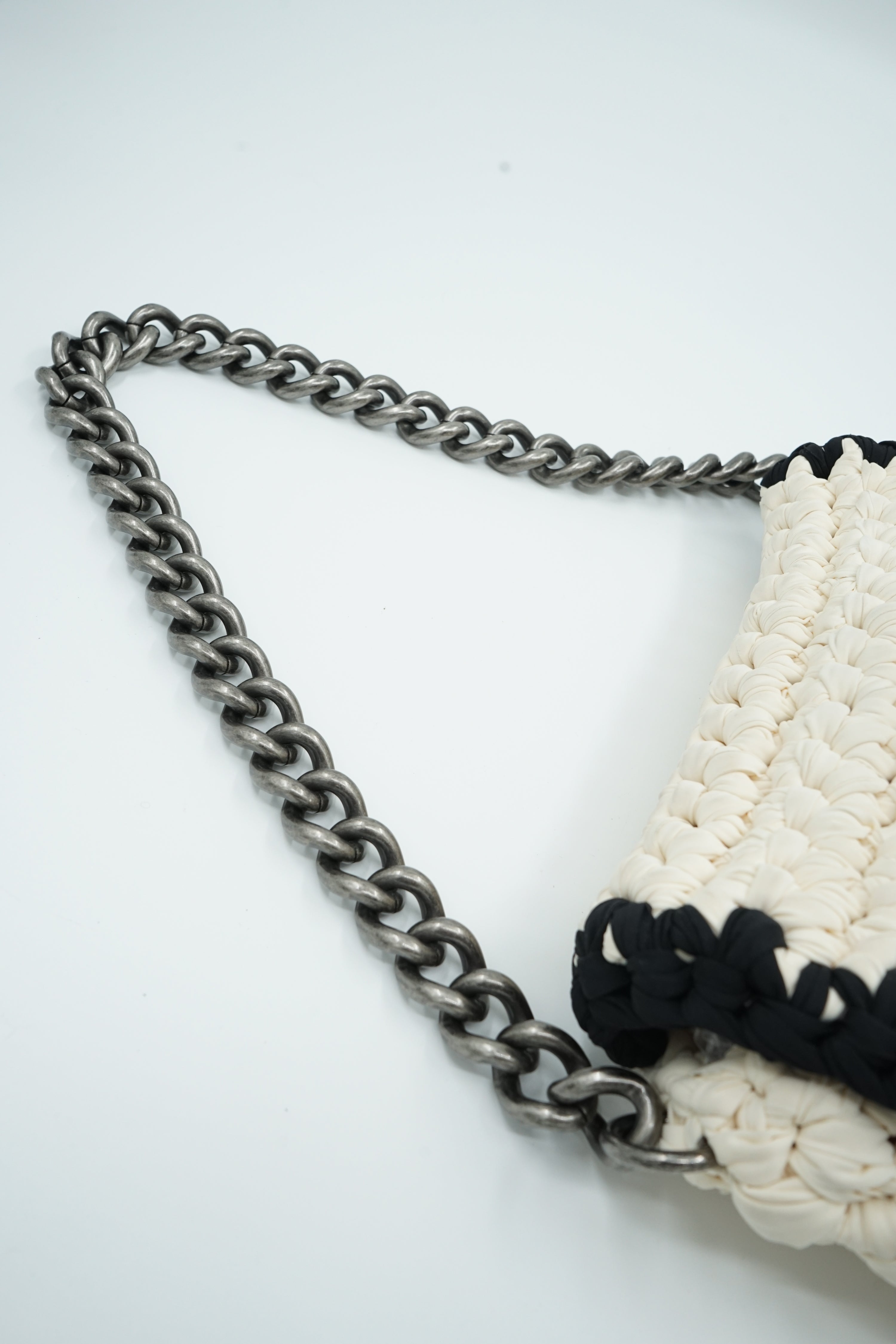 Chanel Fancy Crochet Flap Bag