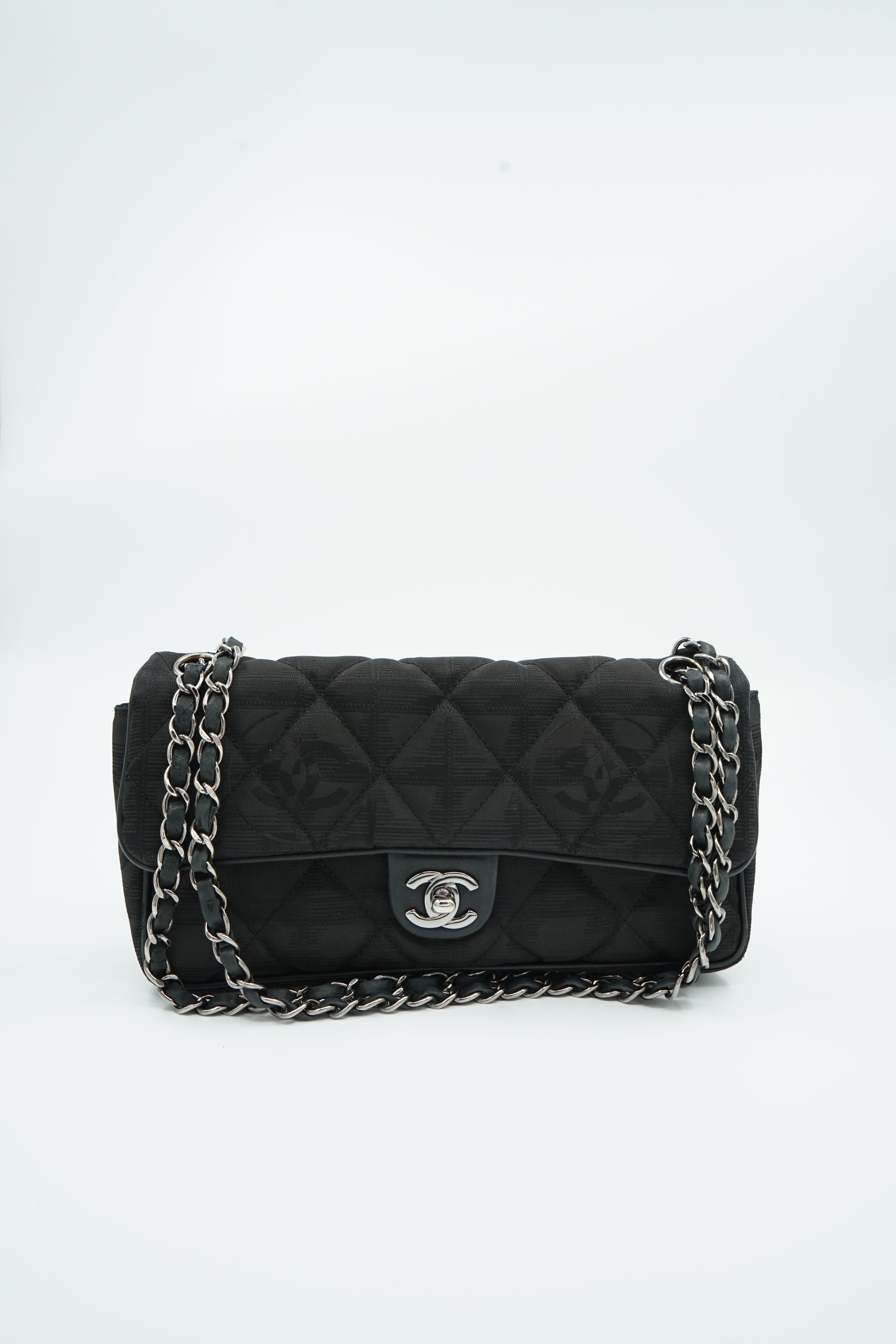 Chanel Travel Line Nylon Flap Bag