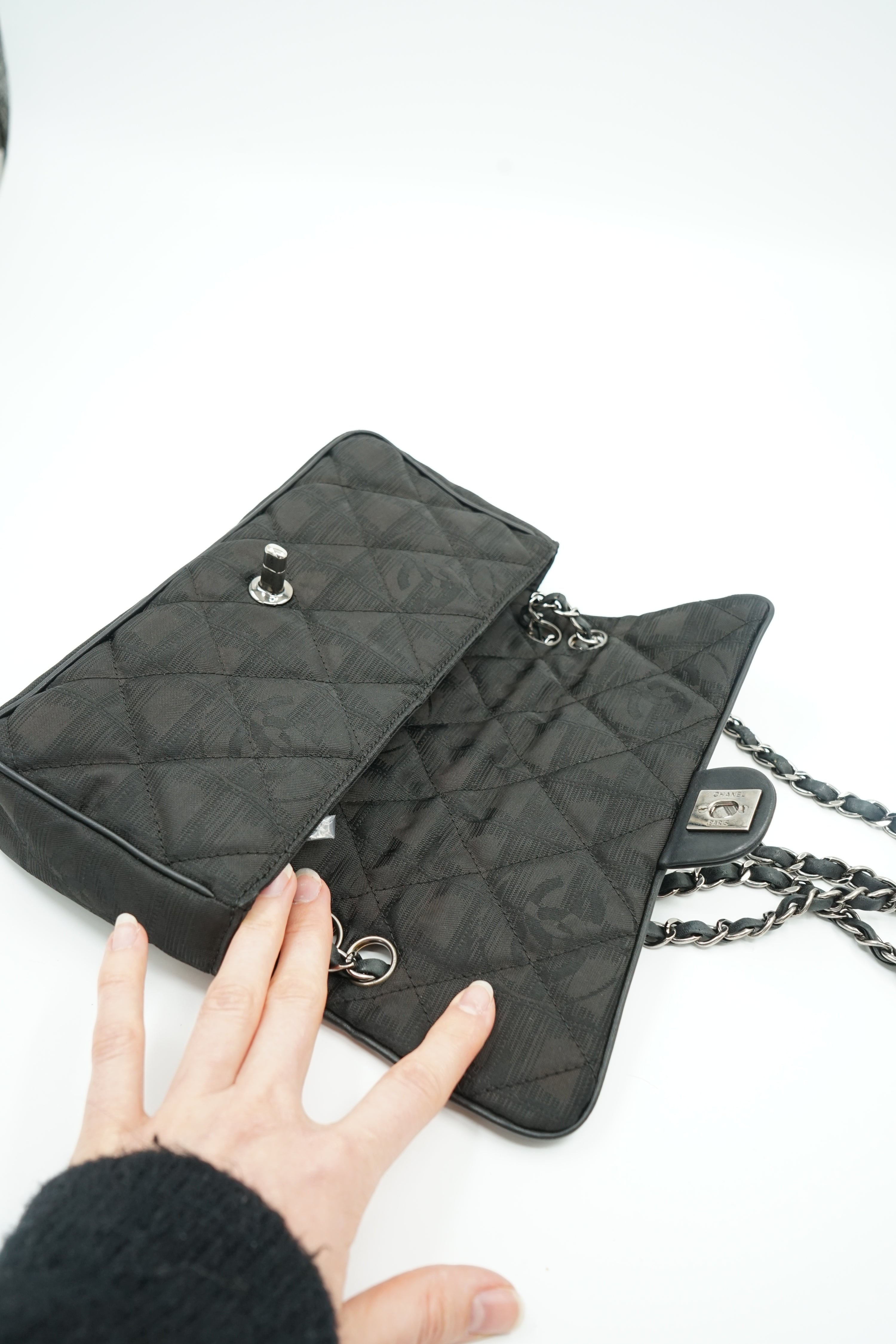 Chanel Travel Line Nylon Flap Bag
