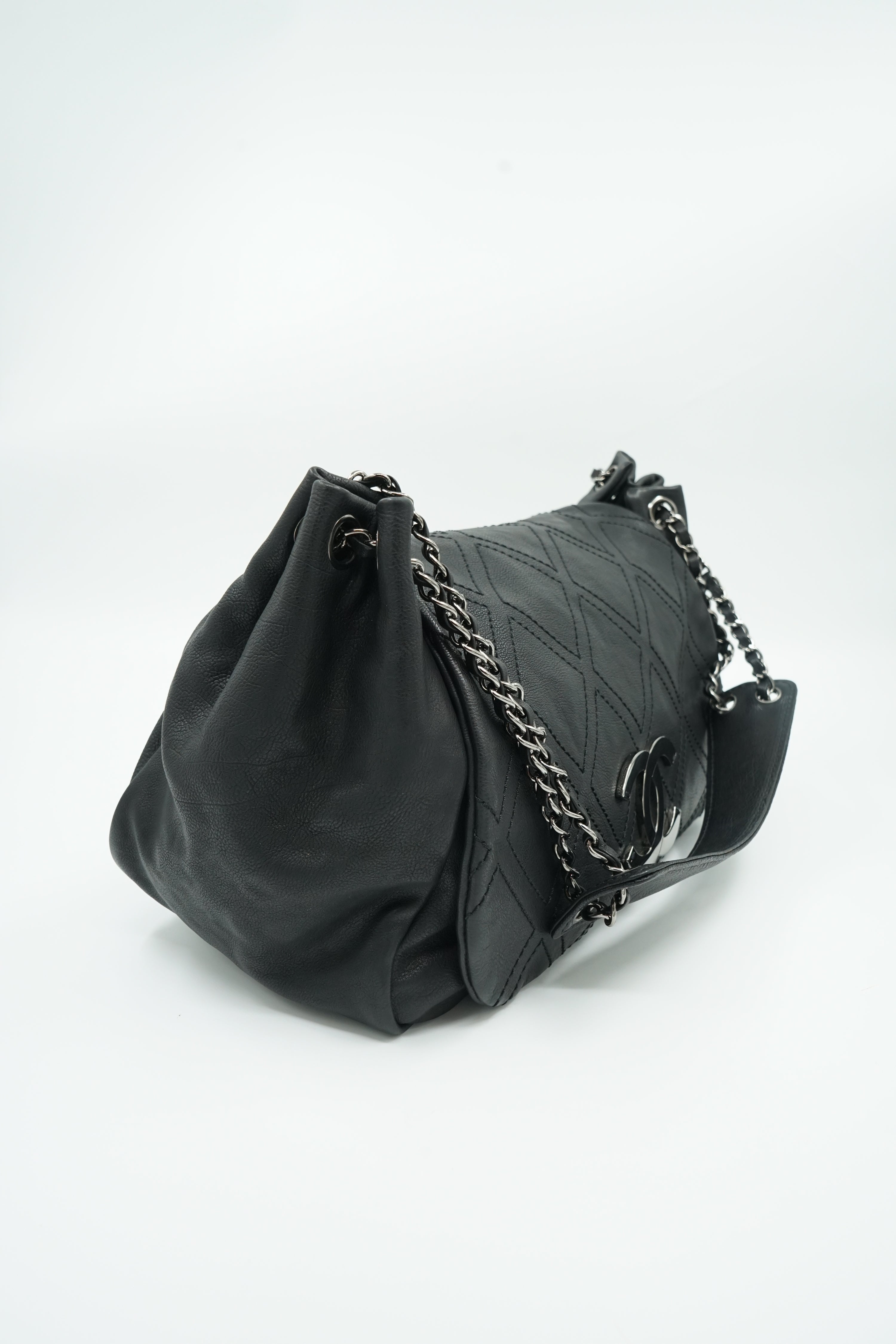 Chanel Diamond Stitch Accordion Flap Bag