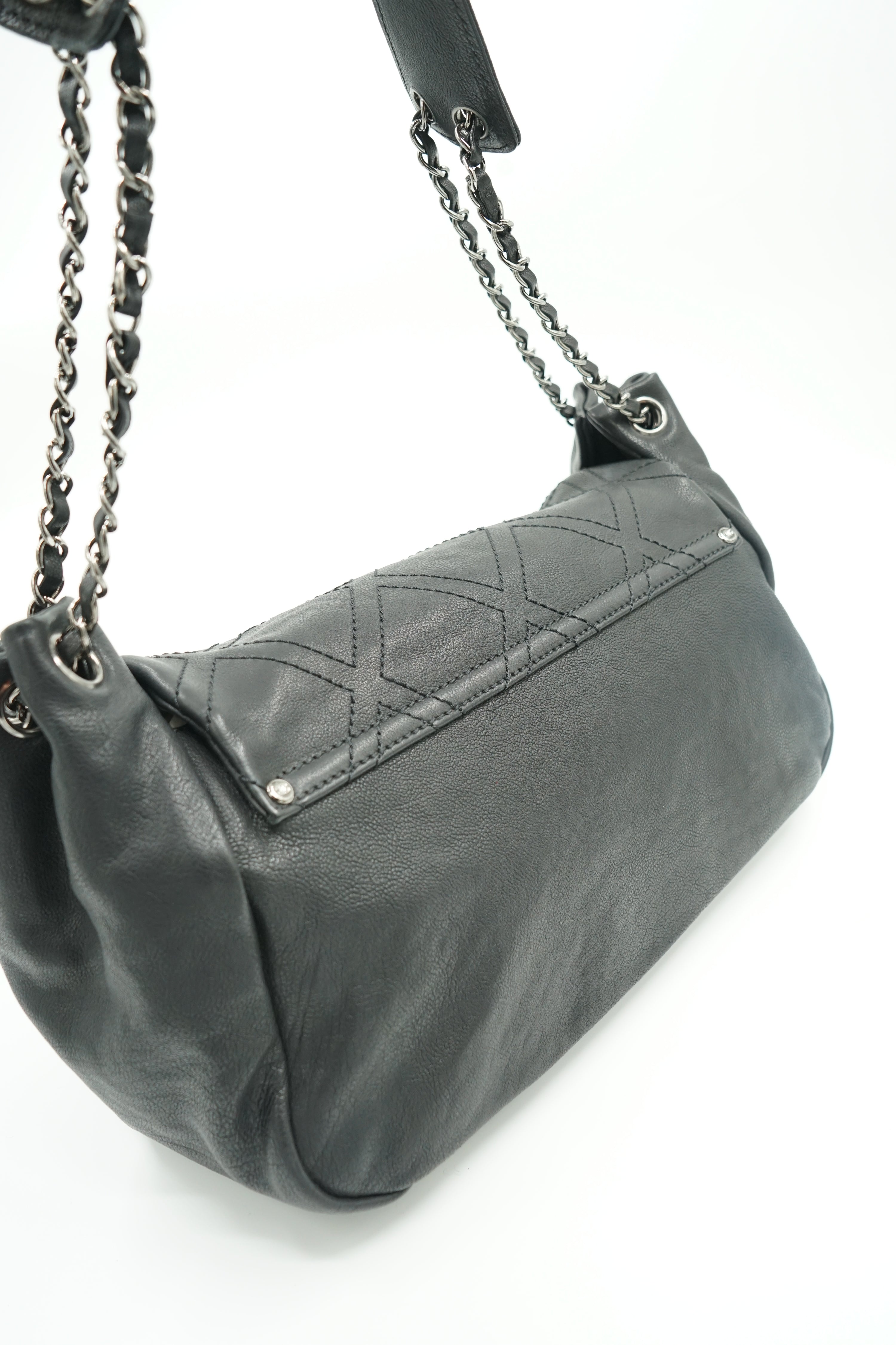 Chanel Diamond Stitch Accordion Flap Bag