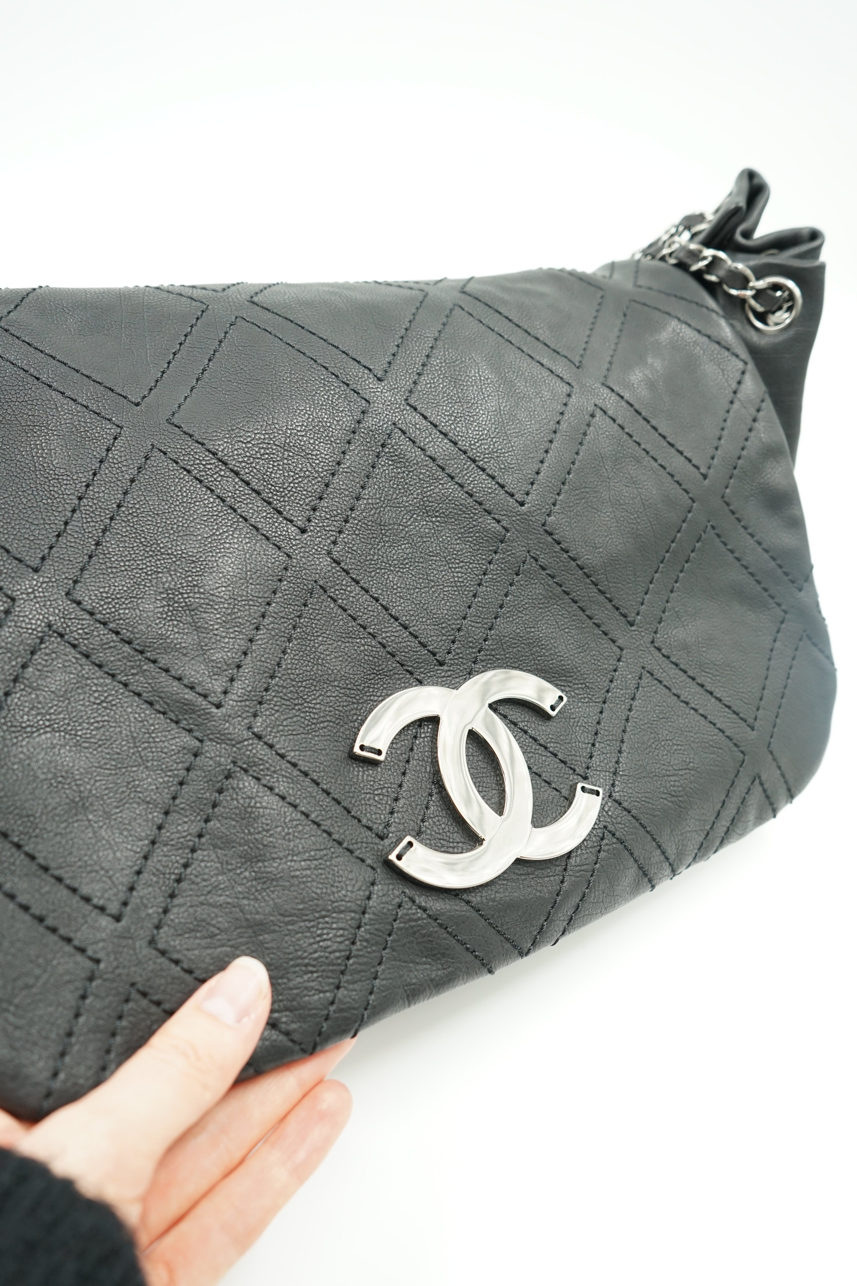 Chanel Diamond Stitch Accordion Flap Bag