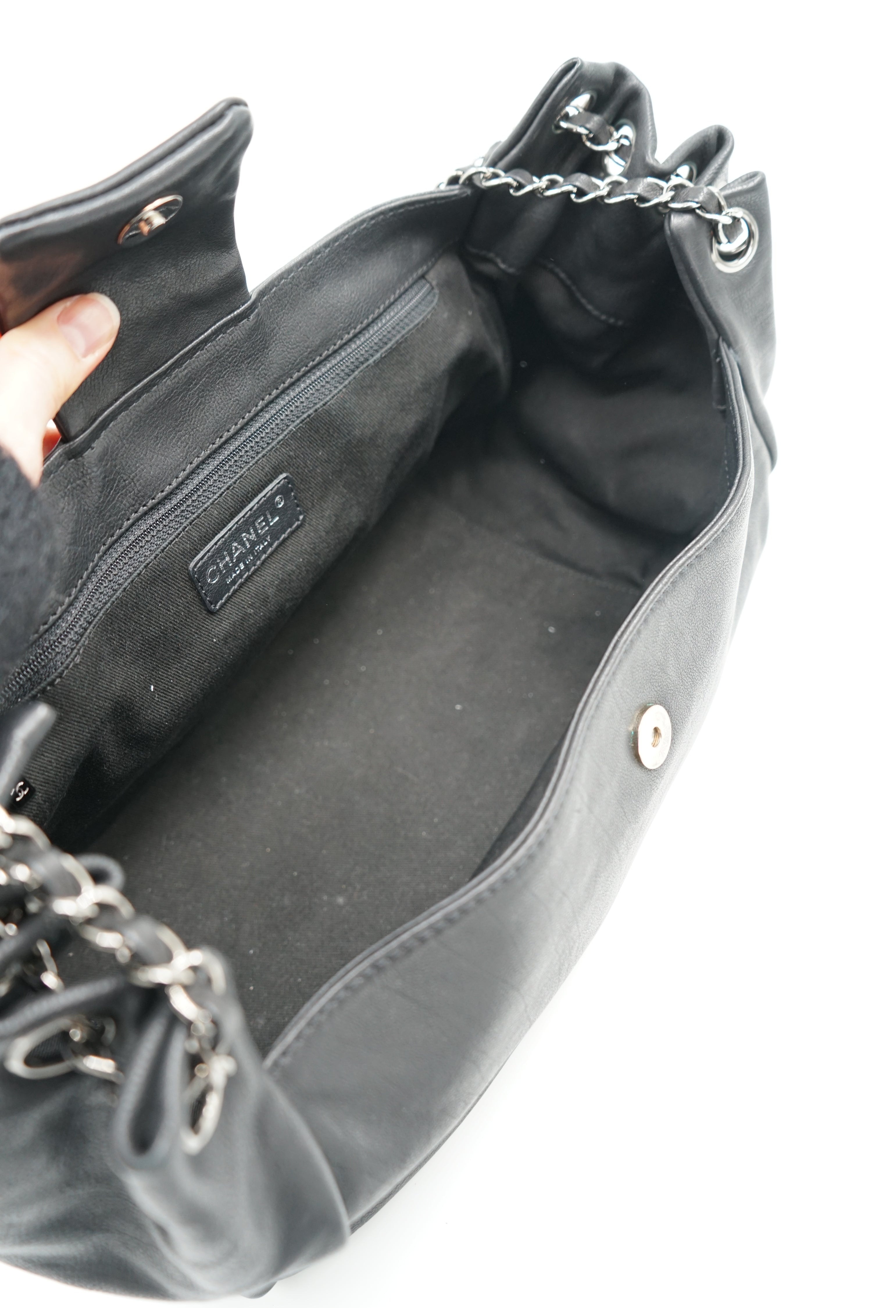 Chanel Diamond Stitch Accordion Flap Bag
