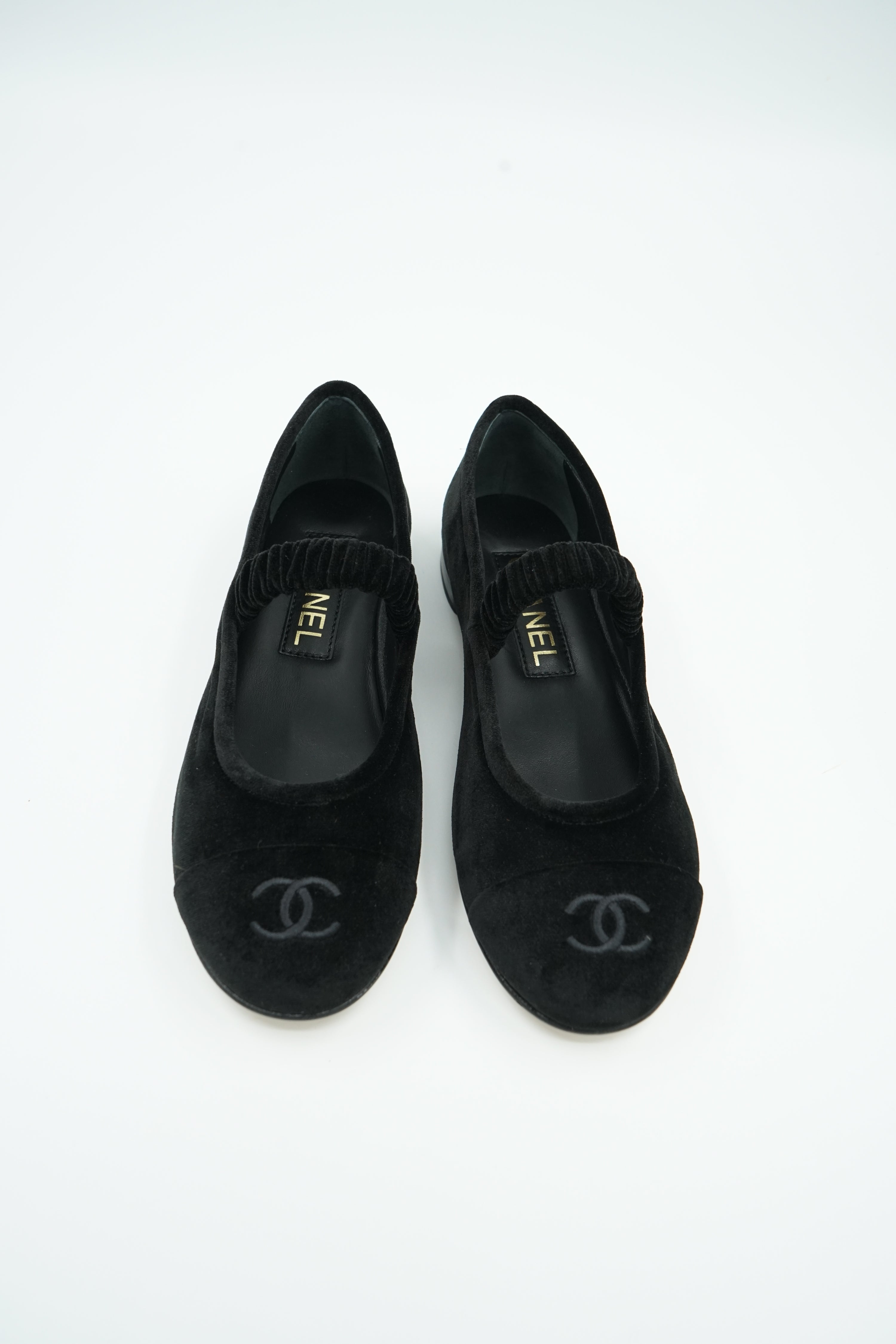 Chanel Velvet Mary Jane Ballerinas 2025