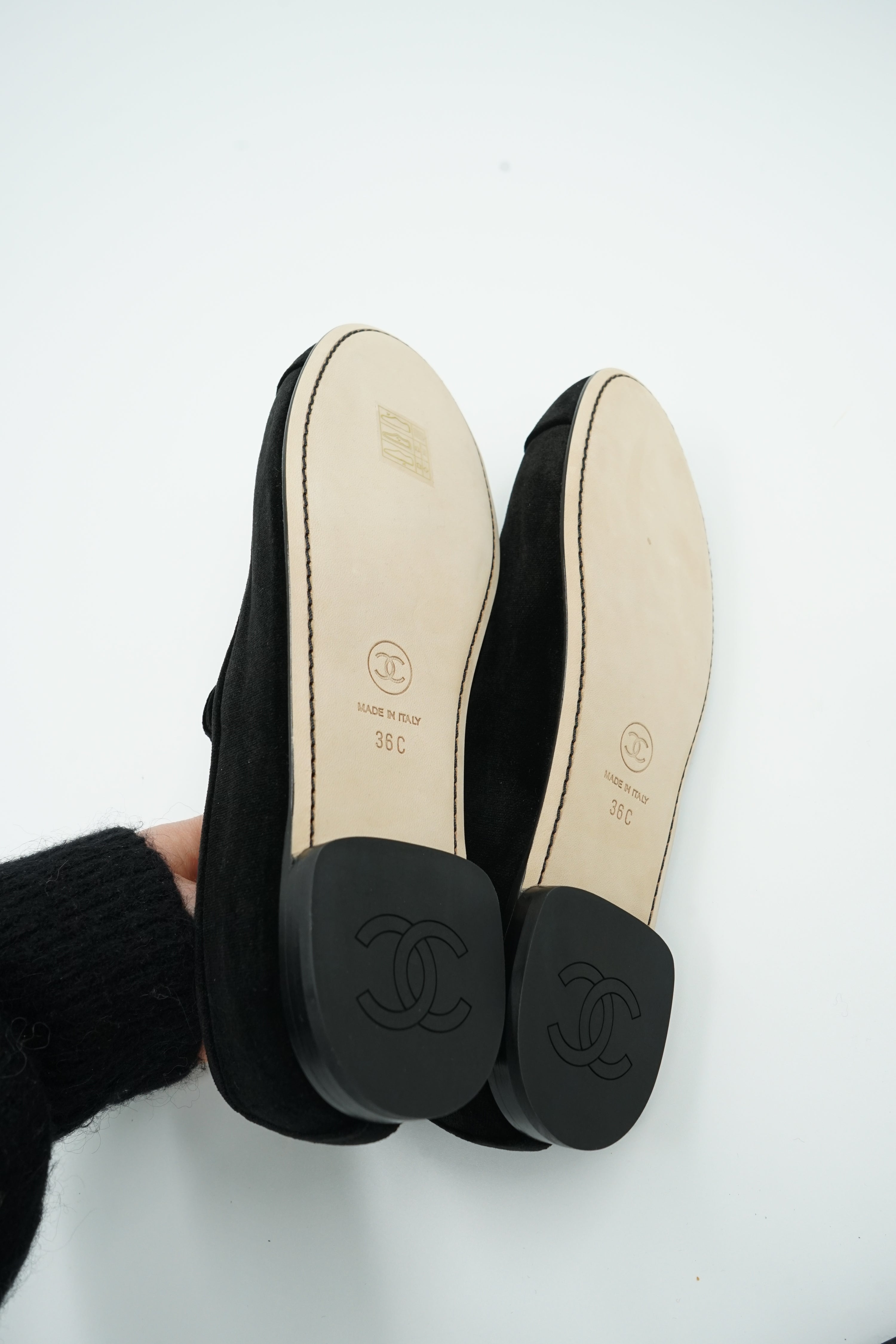 Chanel Velvet Mary Jane Ballerinas 2025