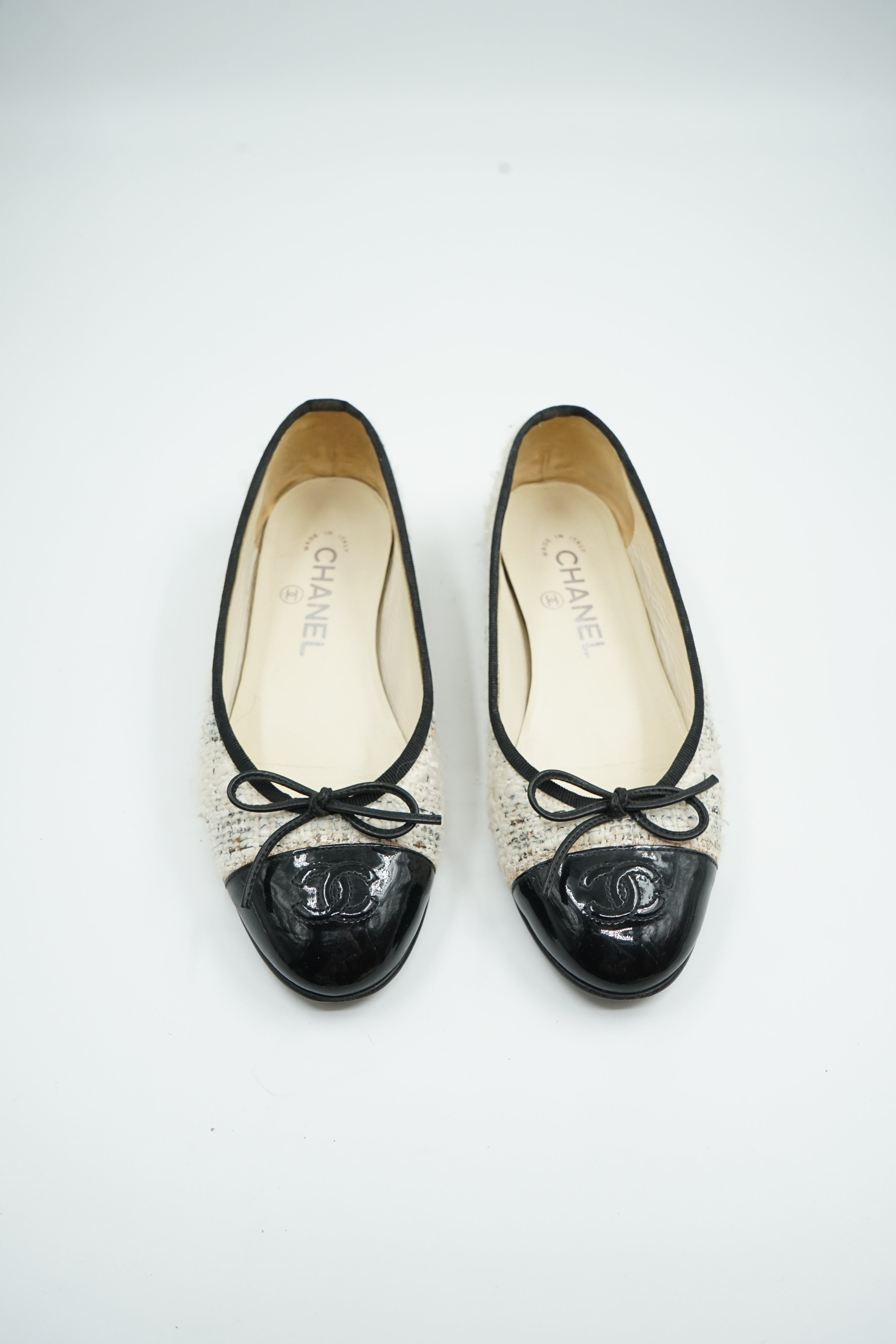 Chanel Tweed Ballet Flats