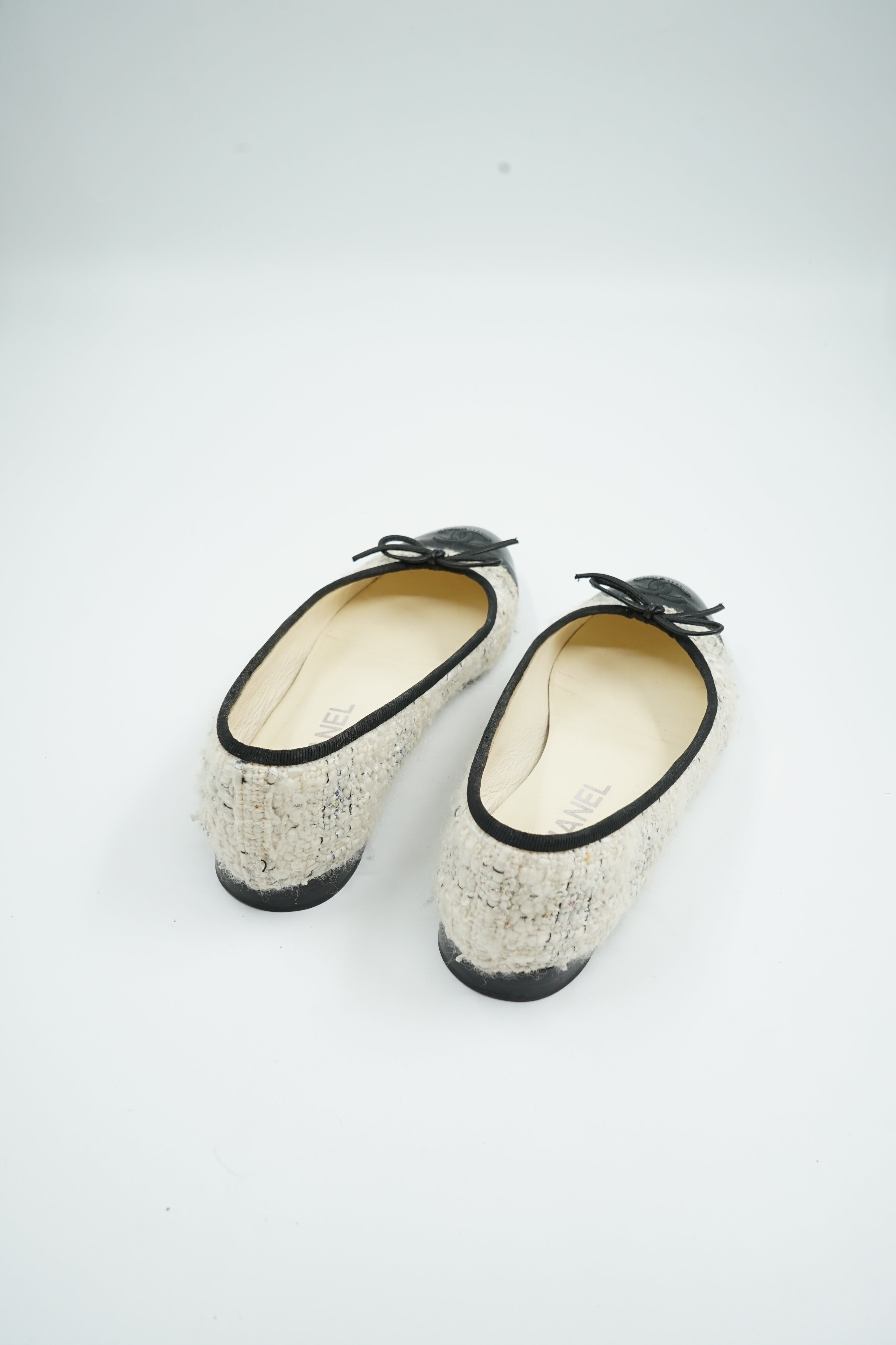 Chanel Tweed Ballet Flats