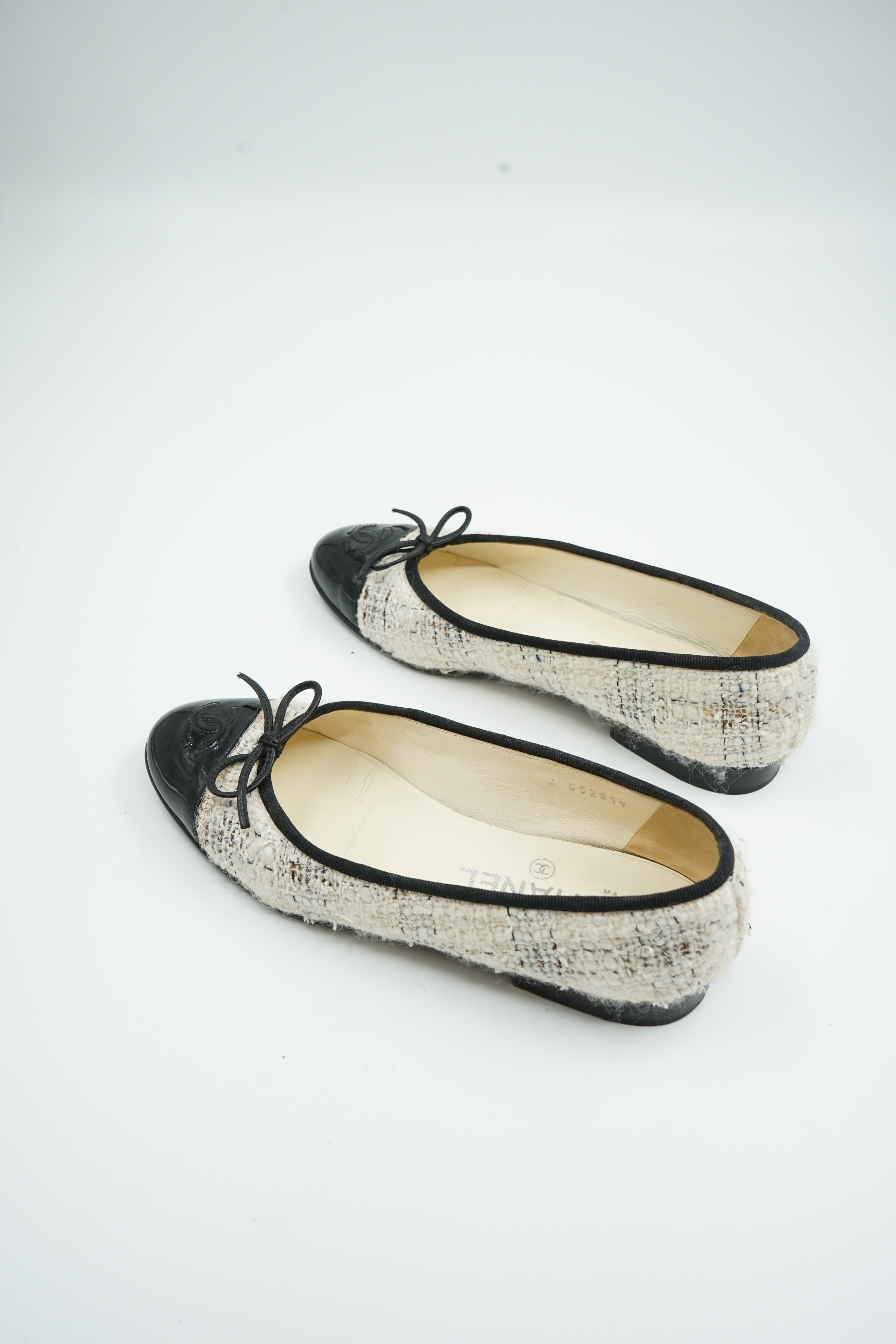 Chanel Tweed Ballet Flats