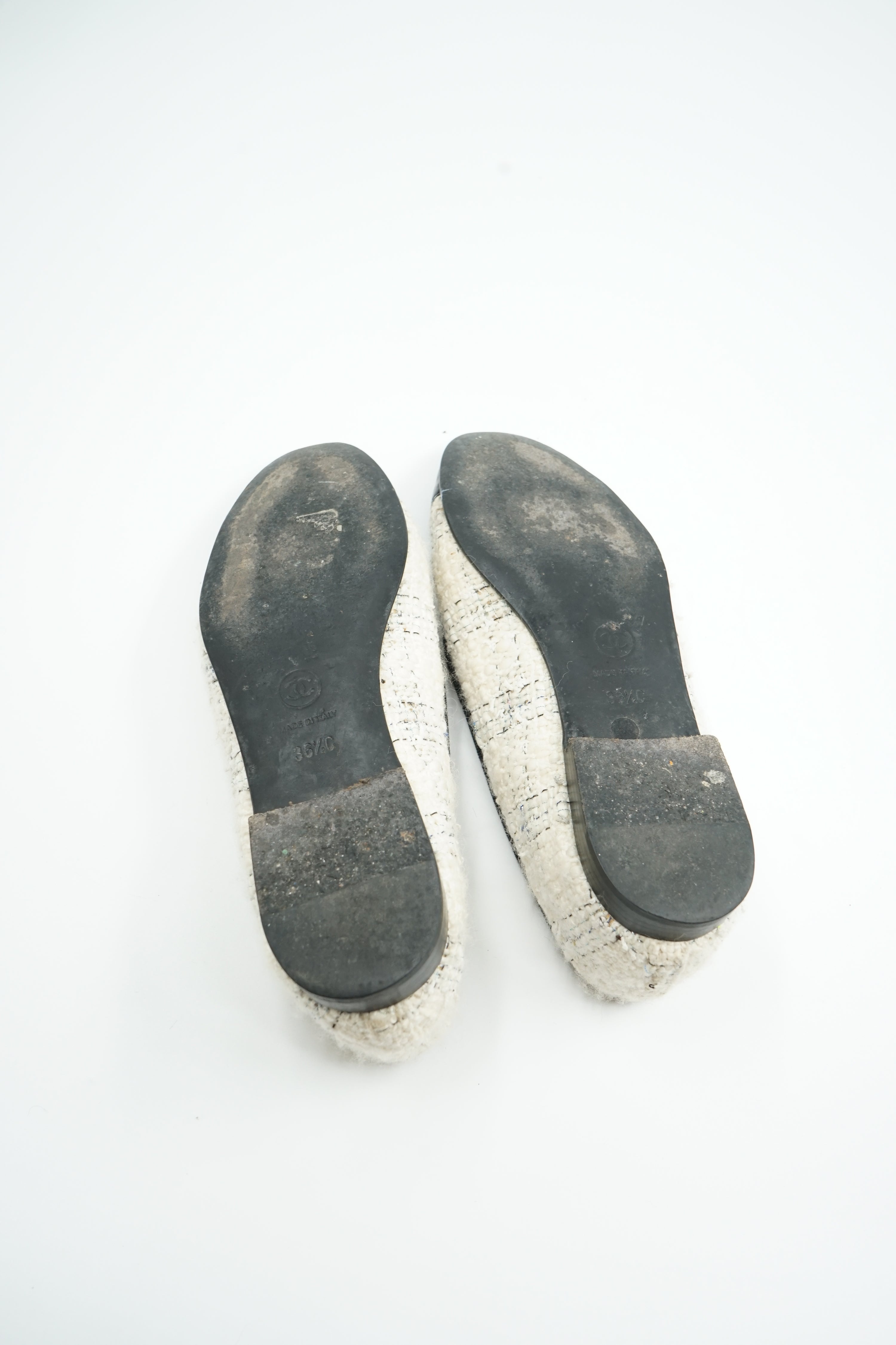 Chanel Tweed Ballet Flats