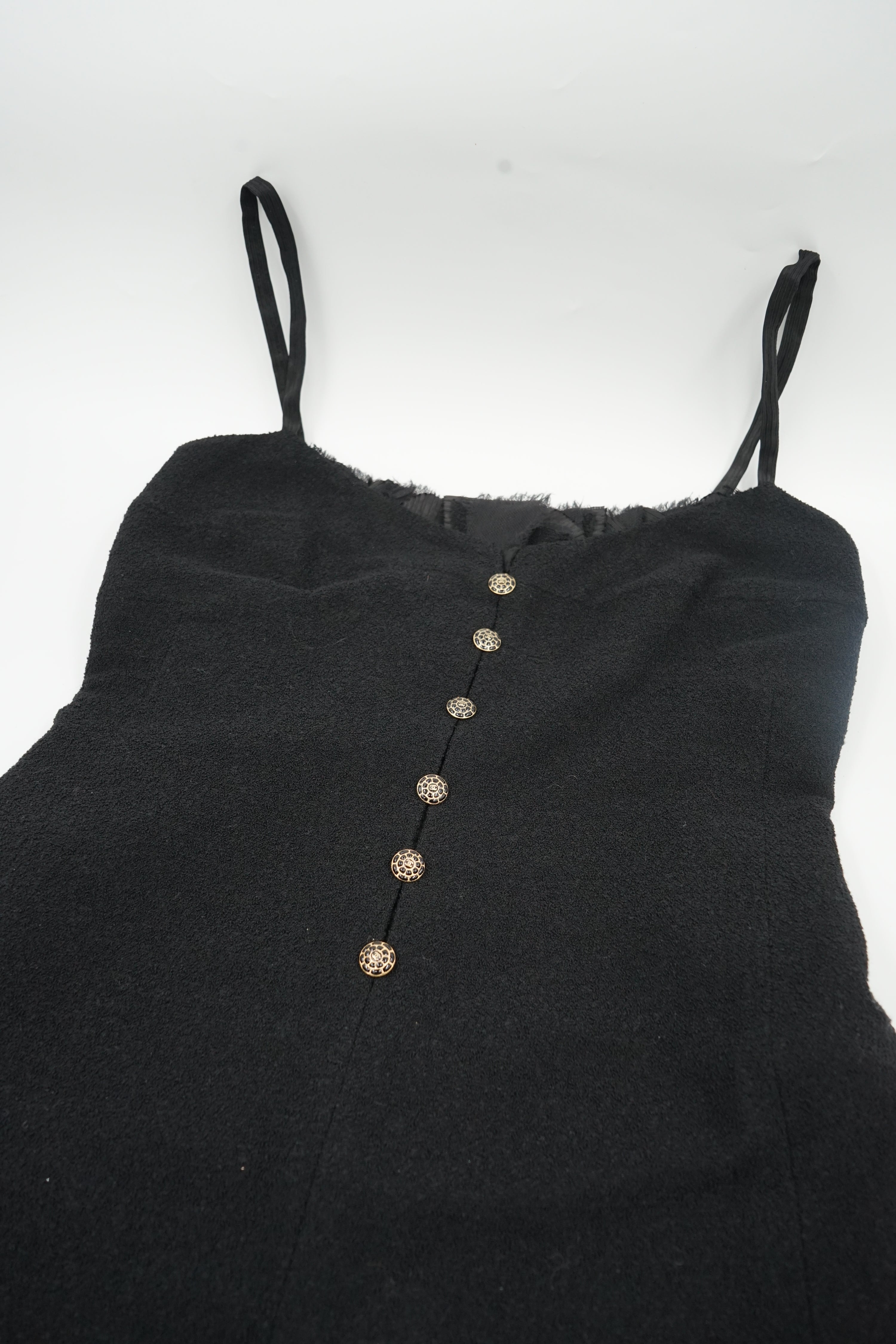 Chanel SS07 Tweed Dress Black