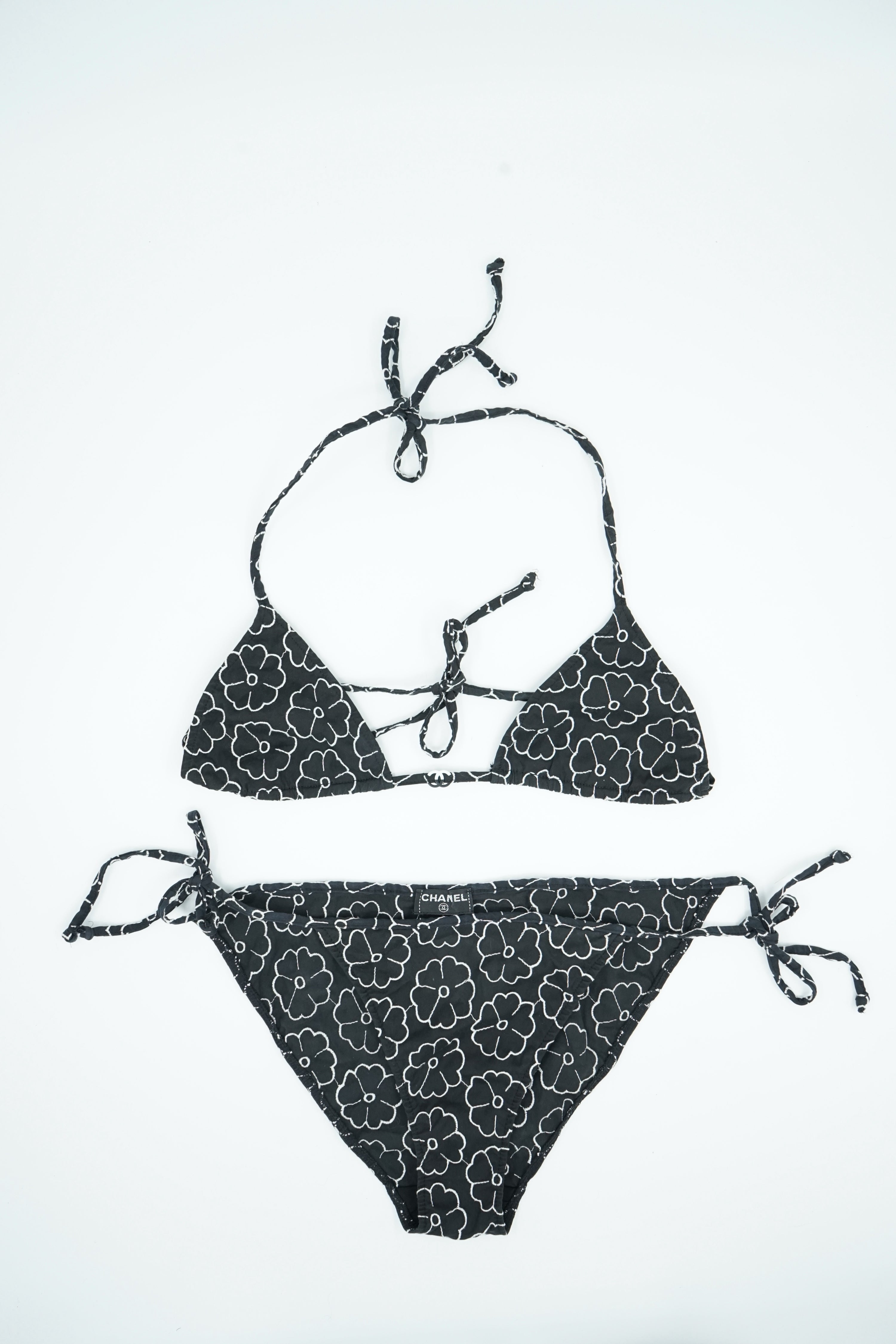 Chanel Camelia Flower Logo Bikini