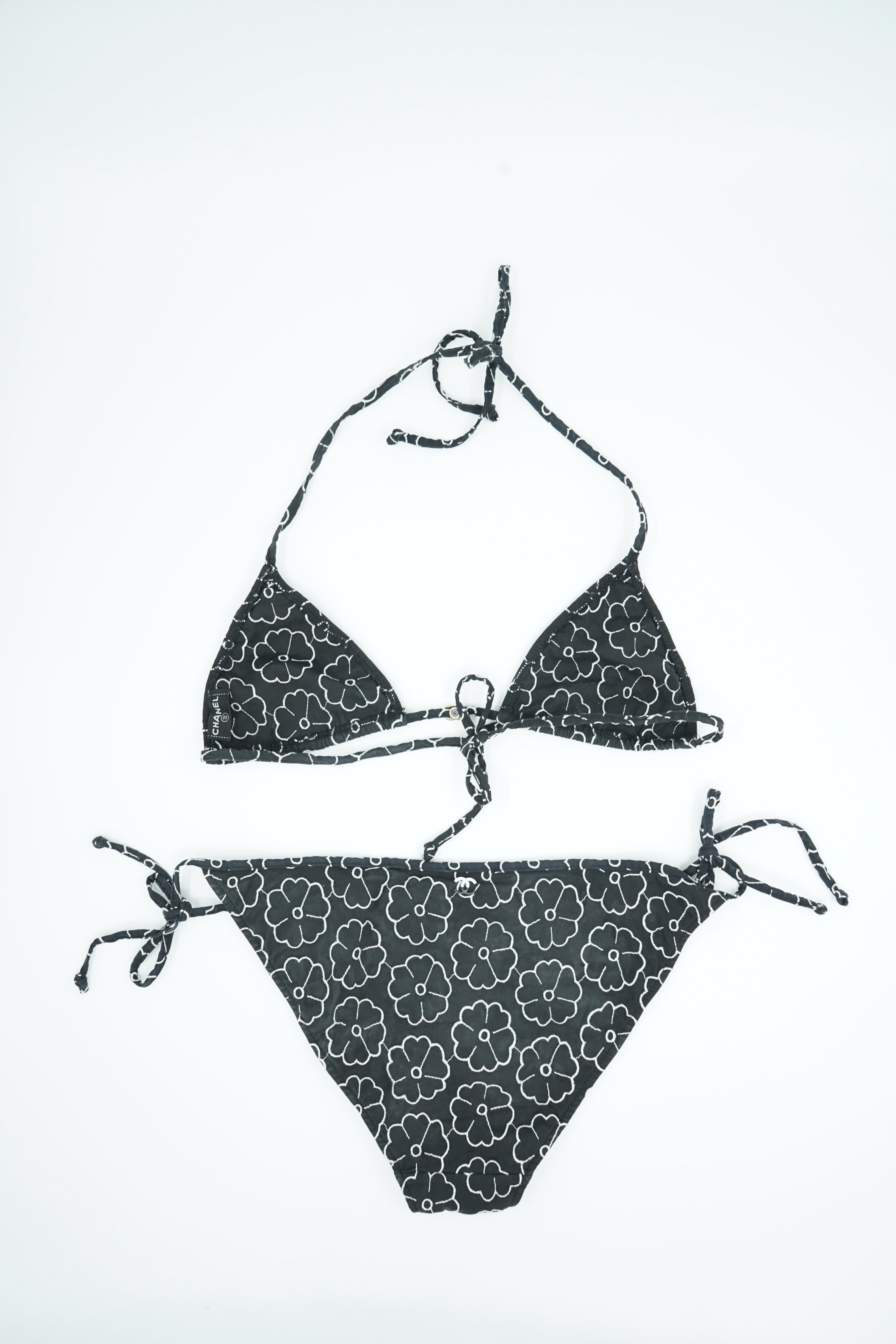 Chanel Camelia Flower Logo Bikini