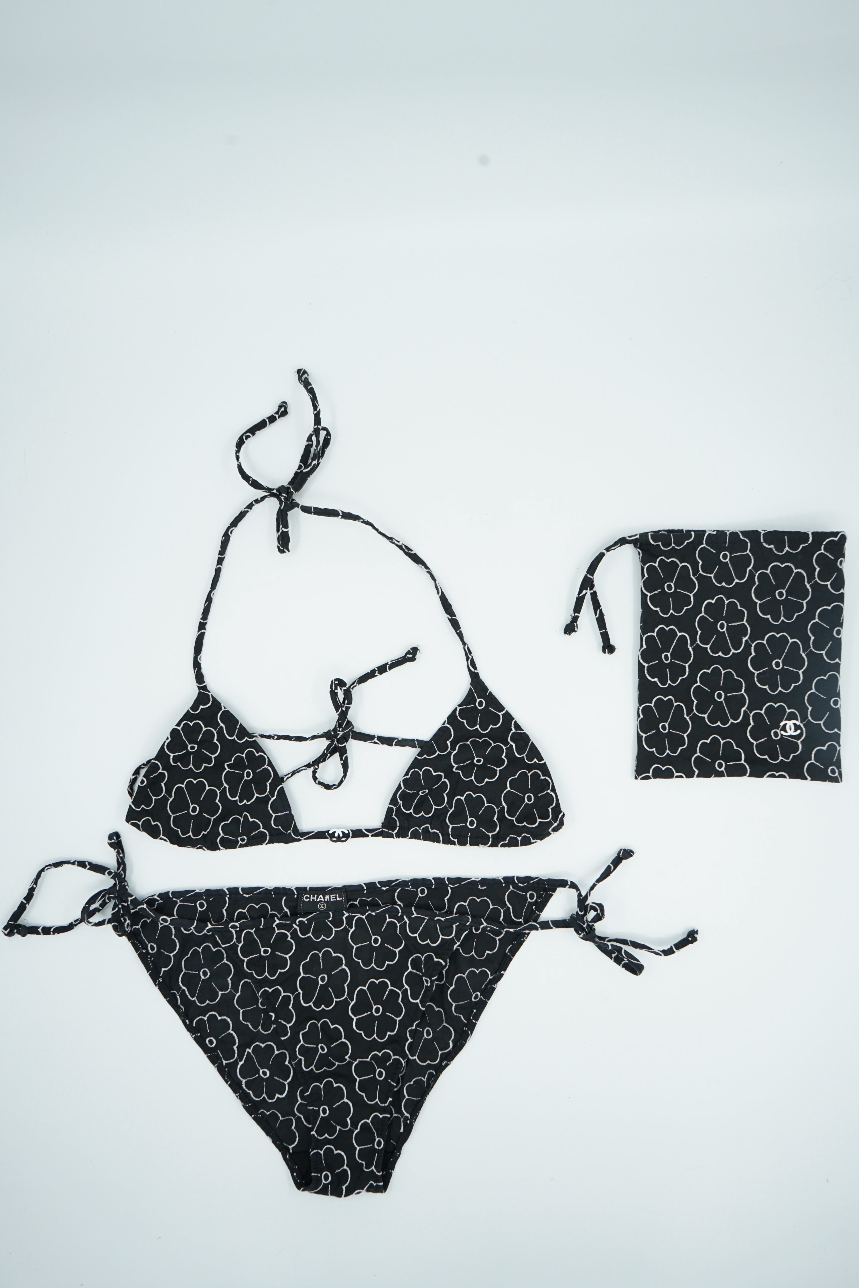 Chanel Camelia Flower Logo Bikini