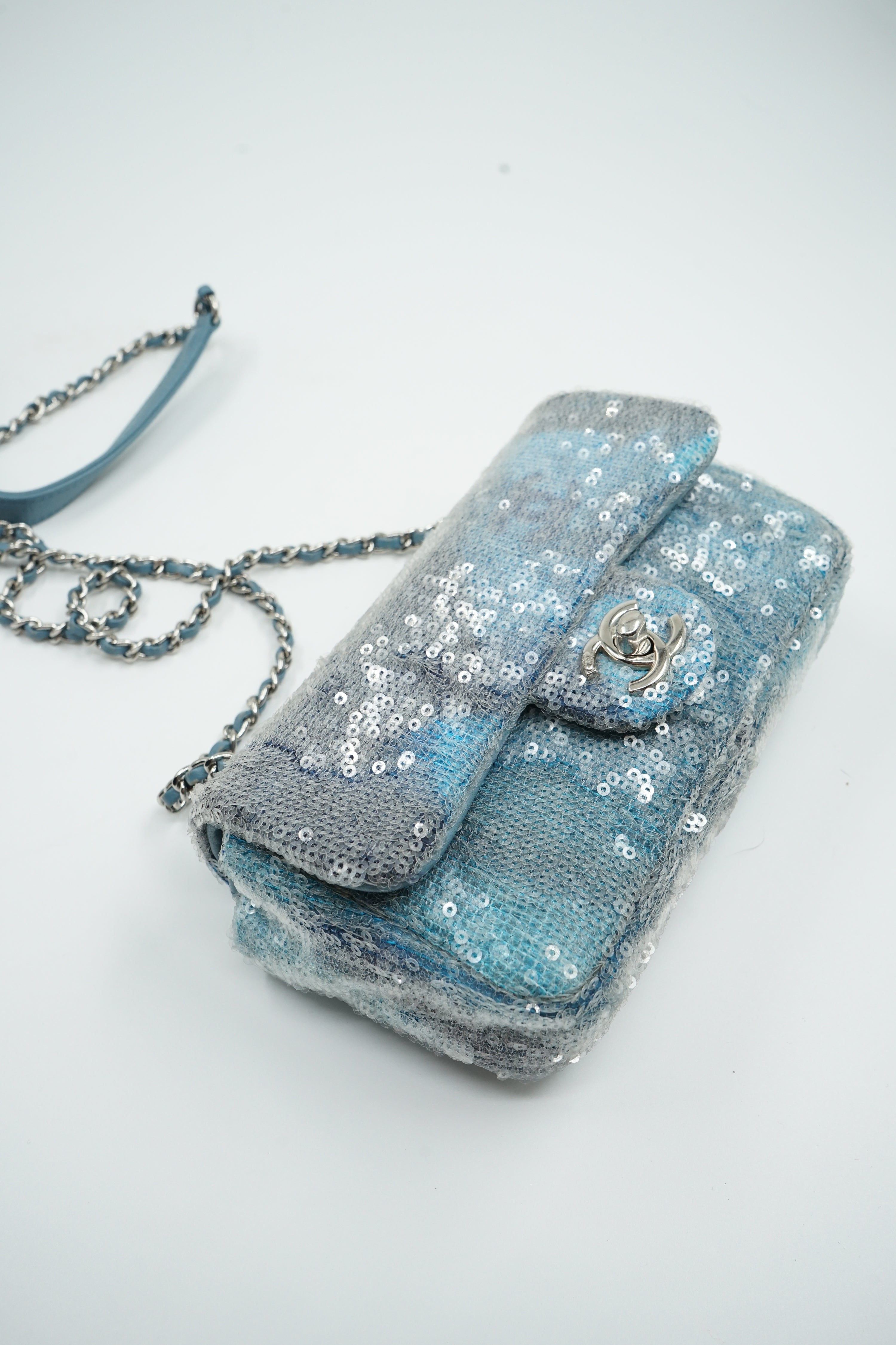 Chanel Small Waterfall Sequin Flap Bag