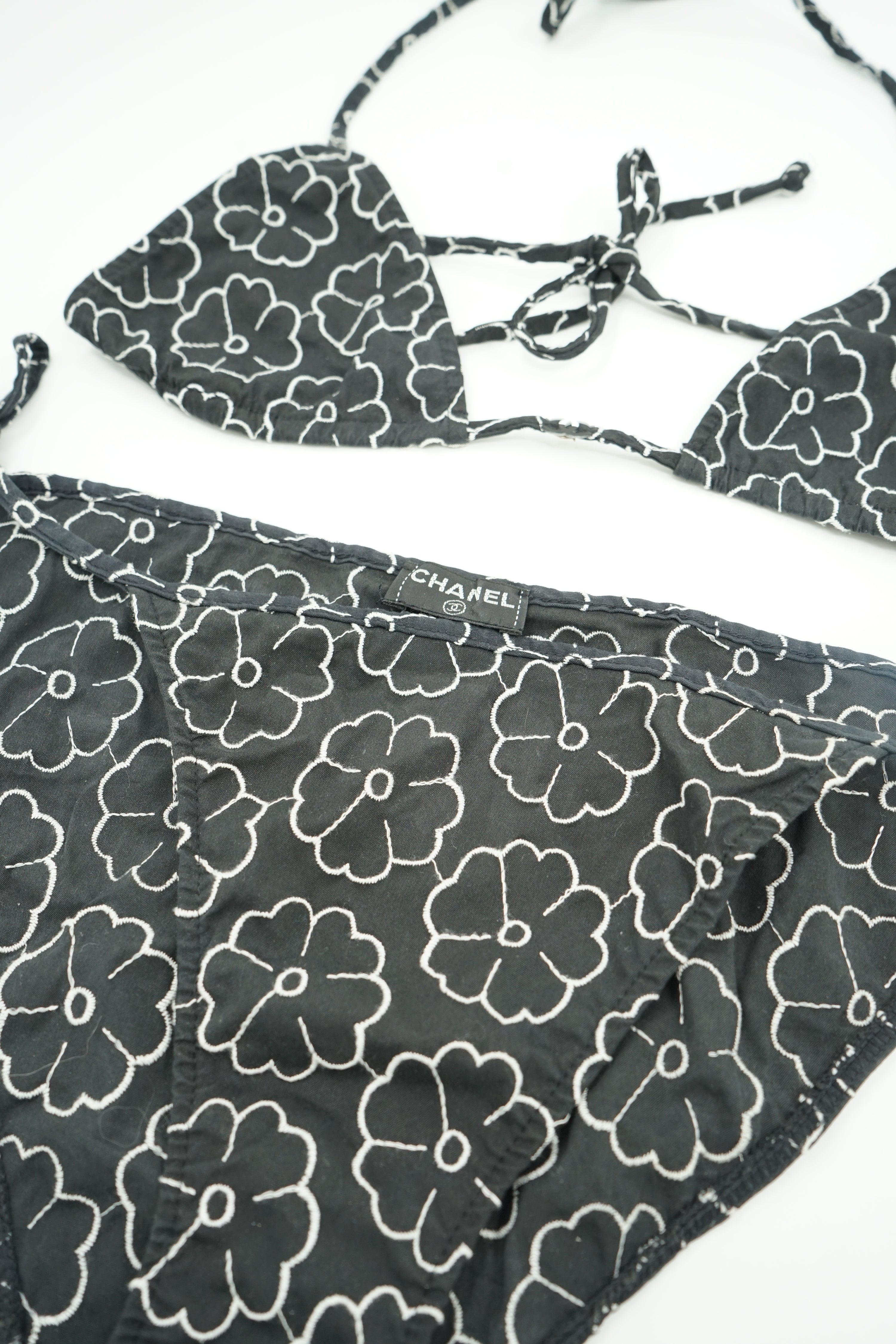 Chanel Camelia Flower Logo Bikini