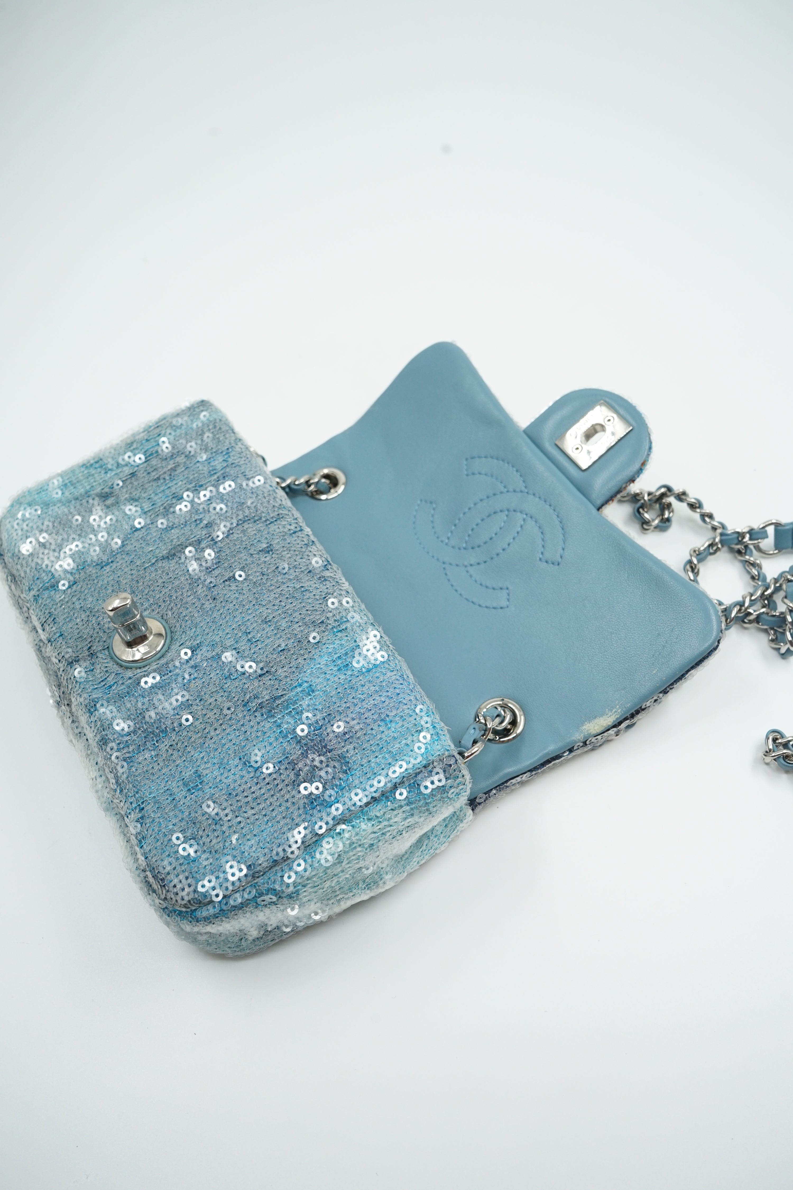 Chanel Small Waterfall Sequin Flap Bag