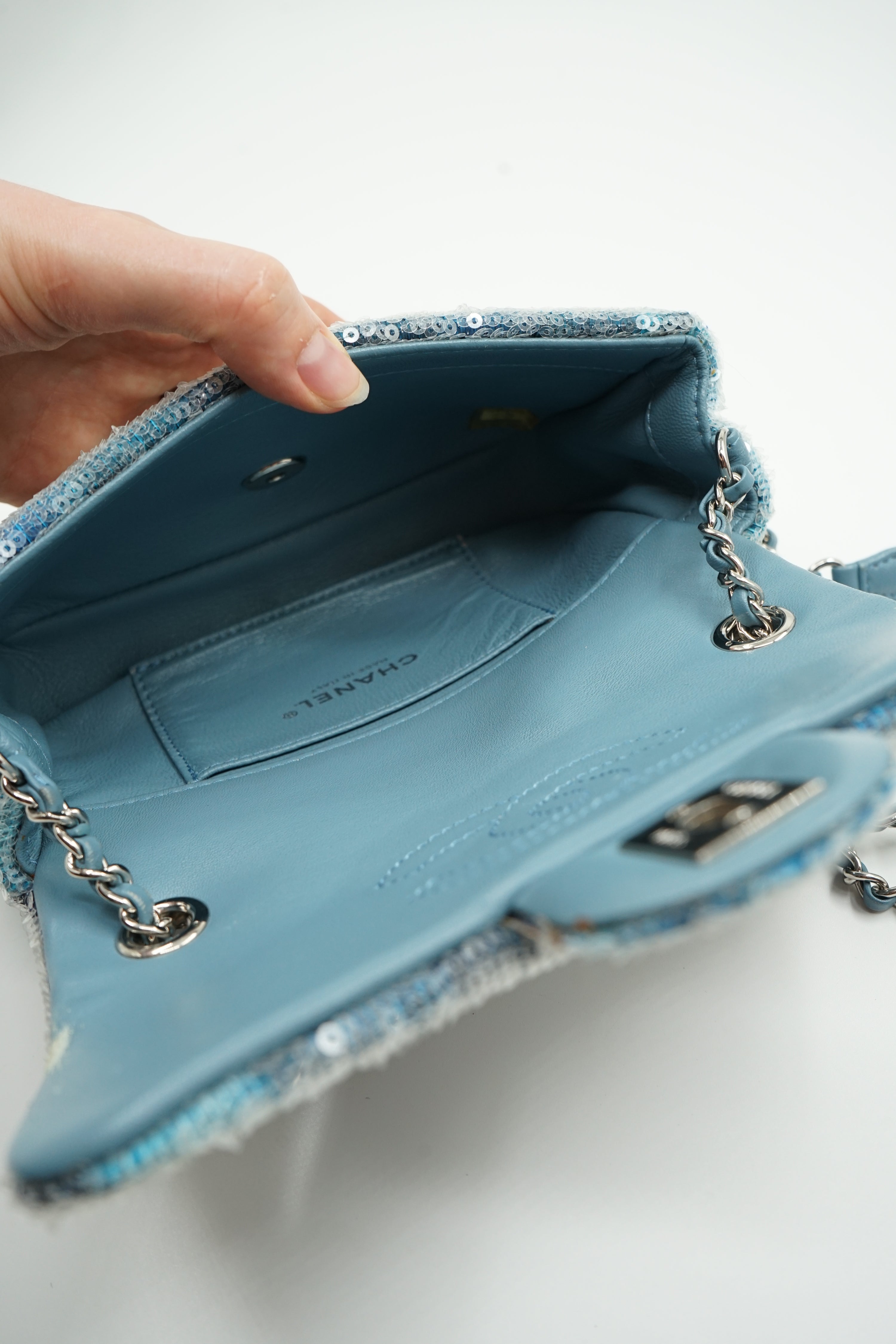 Chanel Small Waterfall Sequin Flap Bag