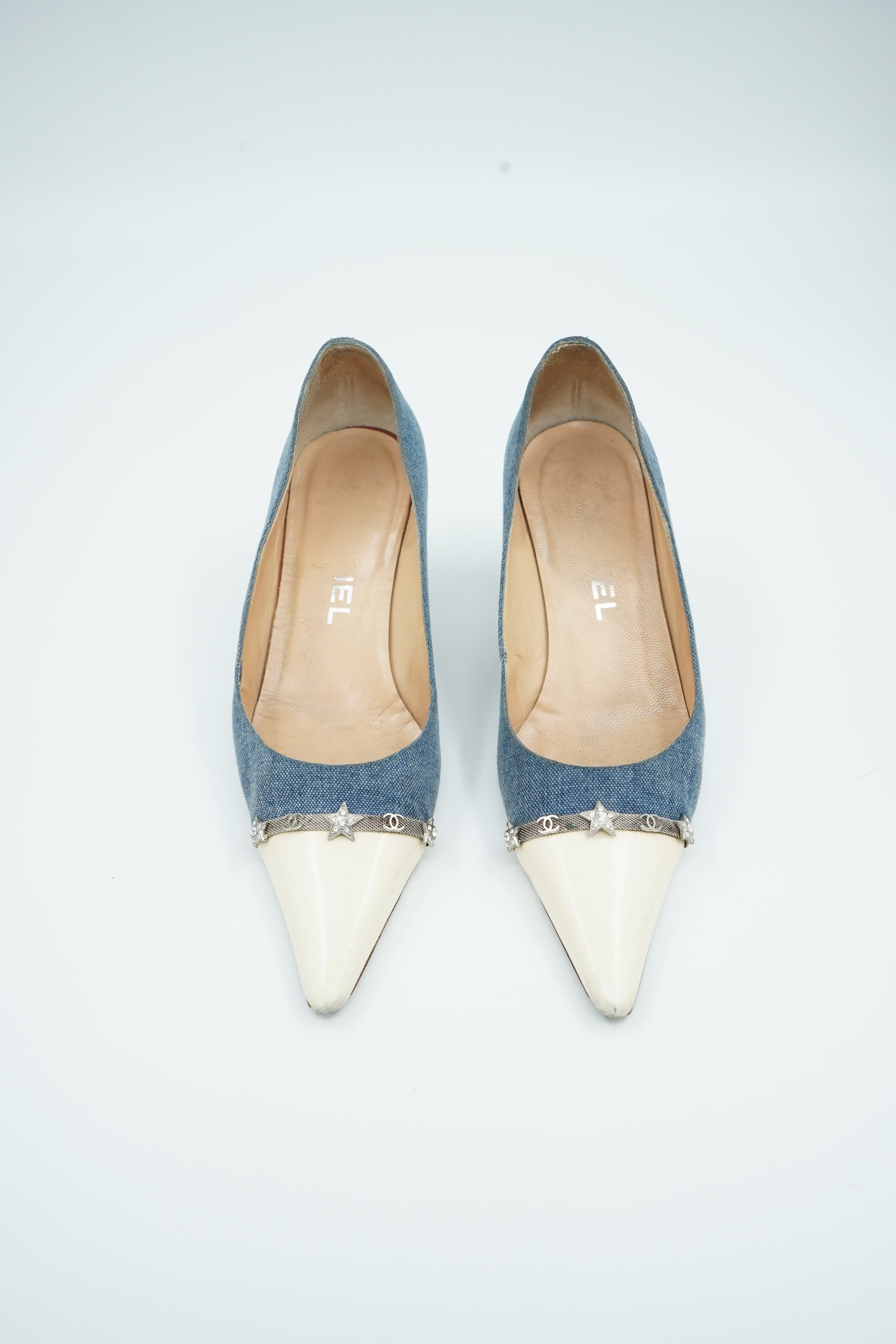 Chanel Denim Star Pumps