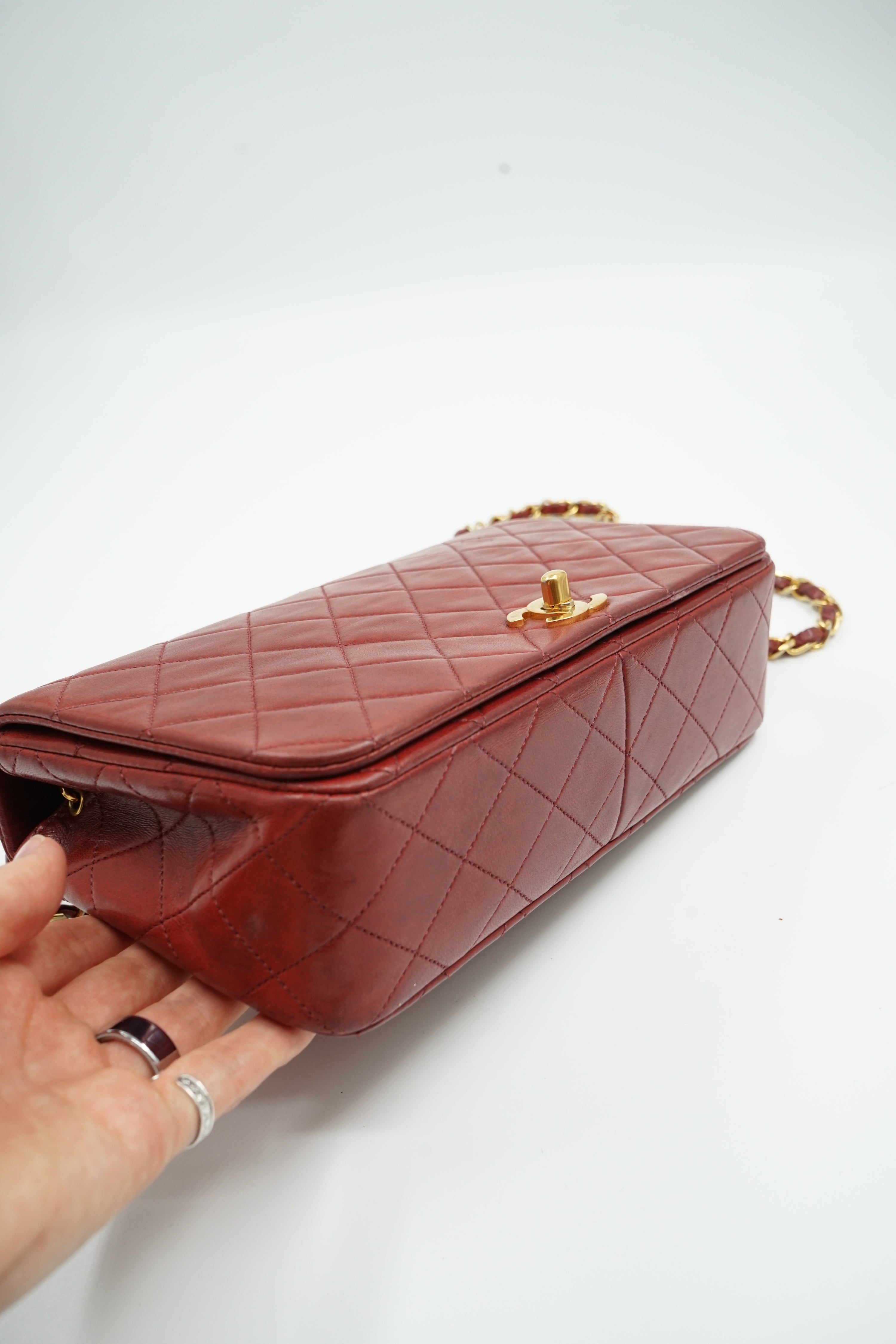 Chanel Medium Full Flap Burgundy