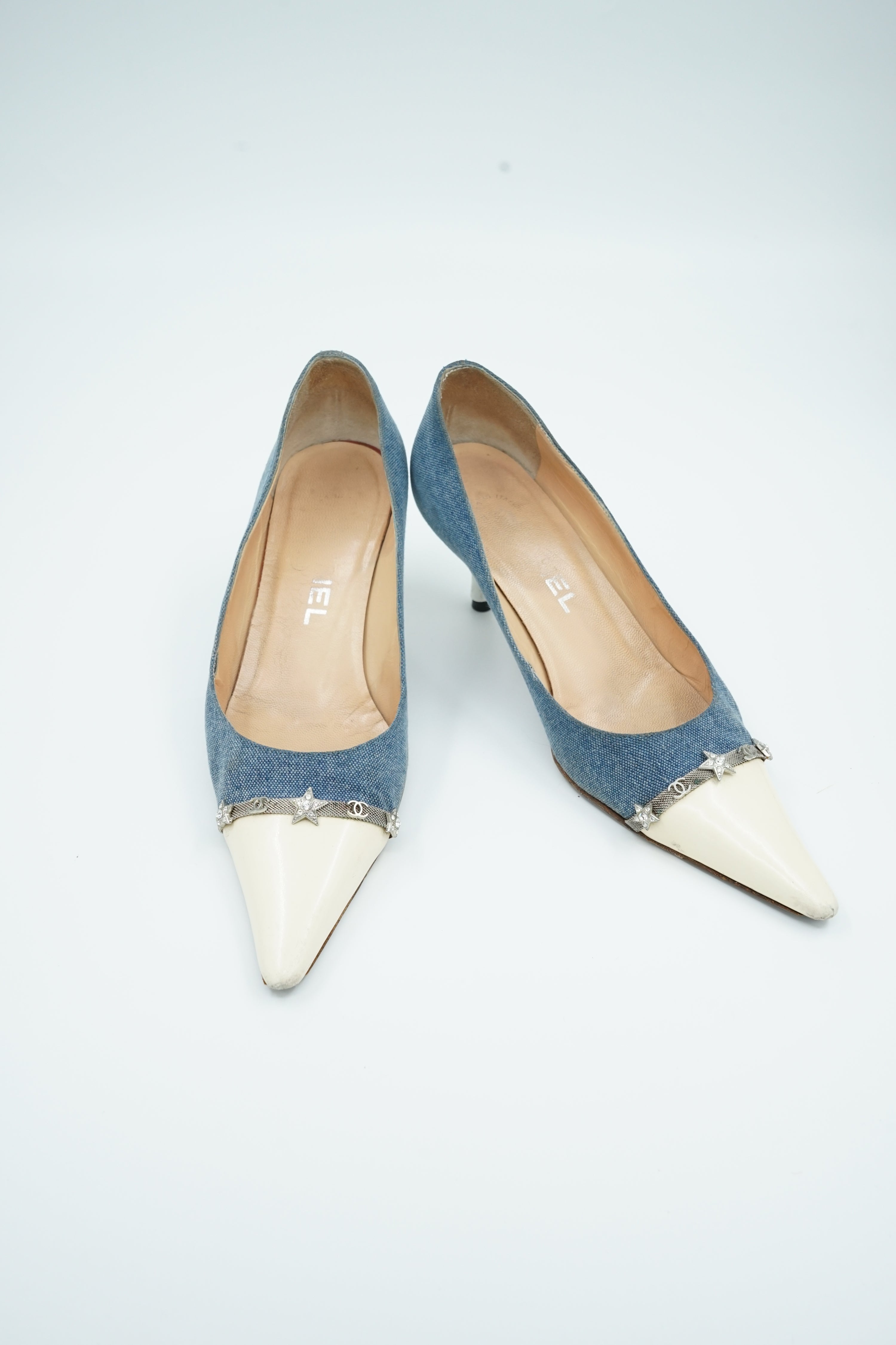 Chanel Denim Star Pumps