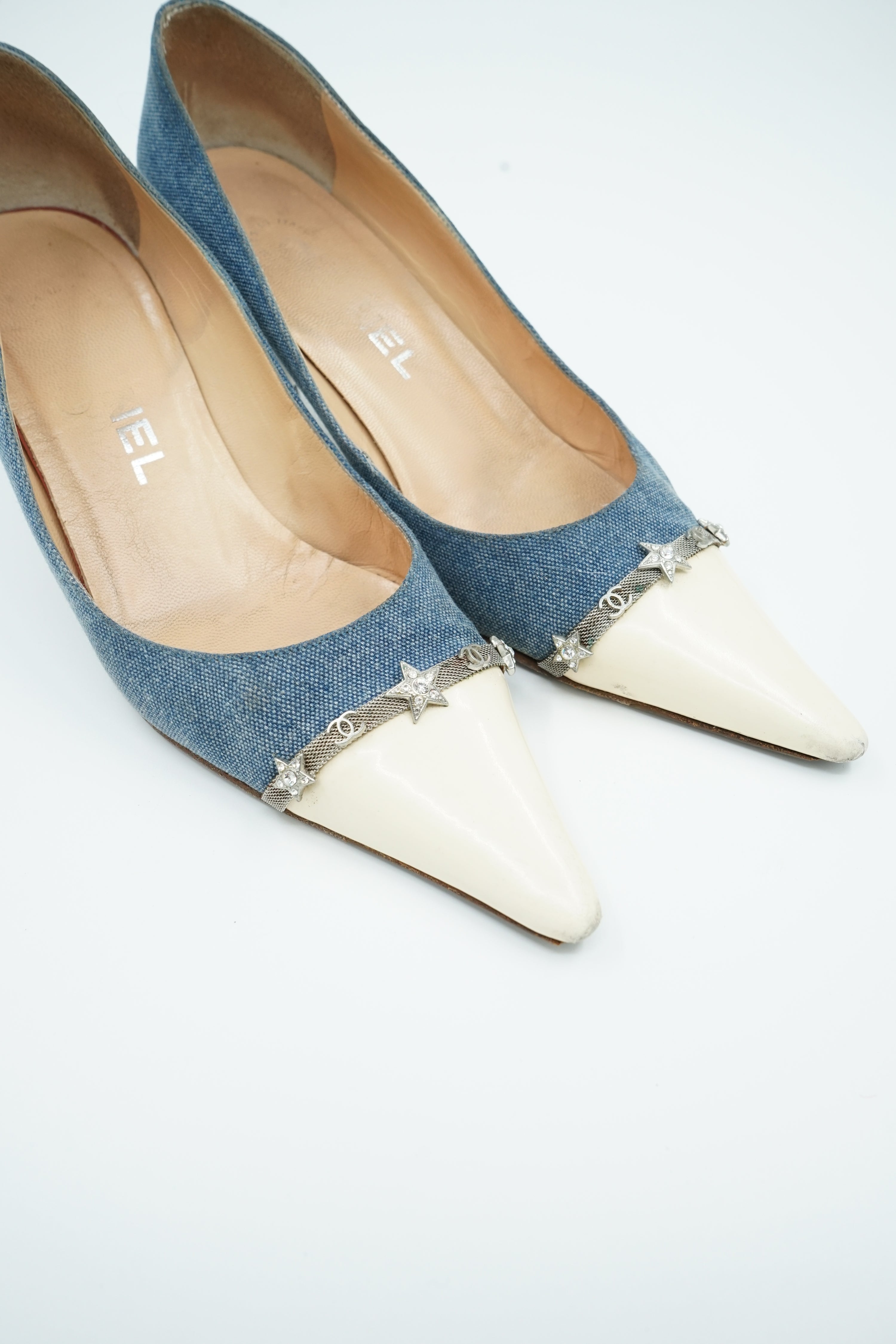 Chanel Denim Star Pumps