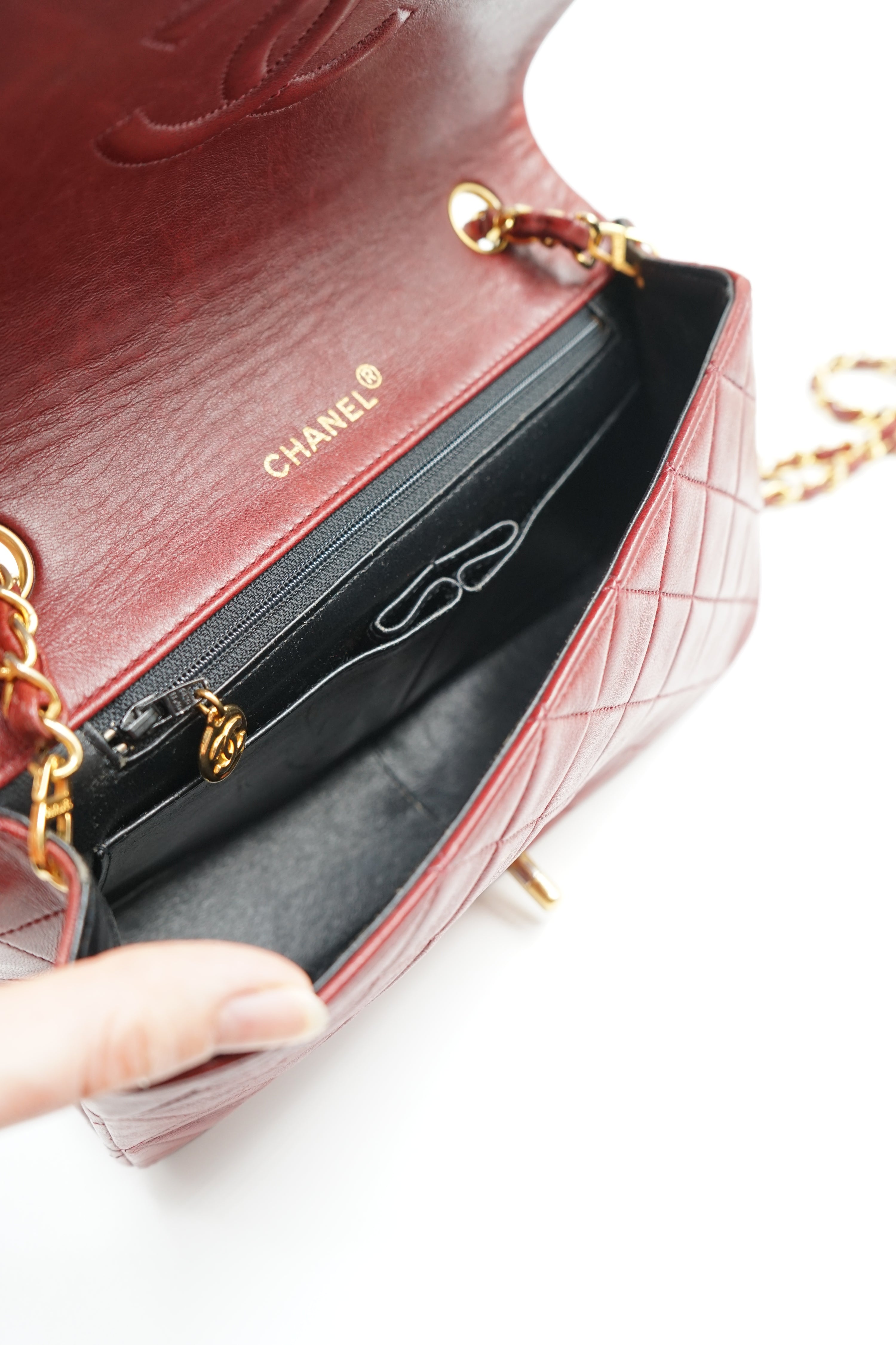 Chanel Medium Full Flap Burgundy