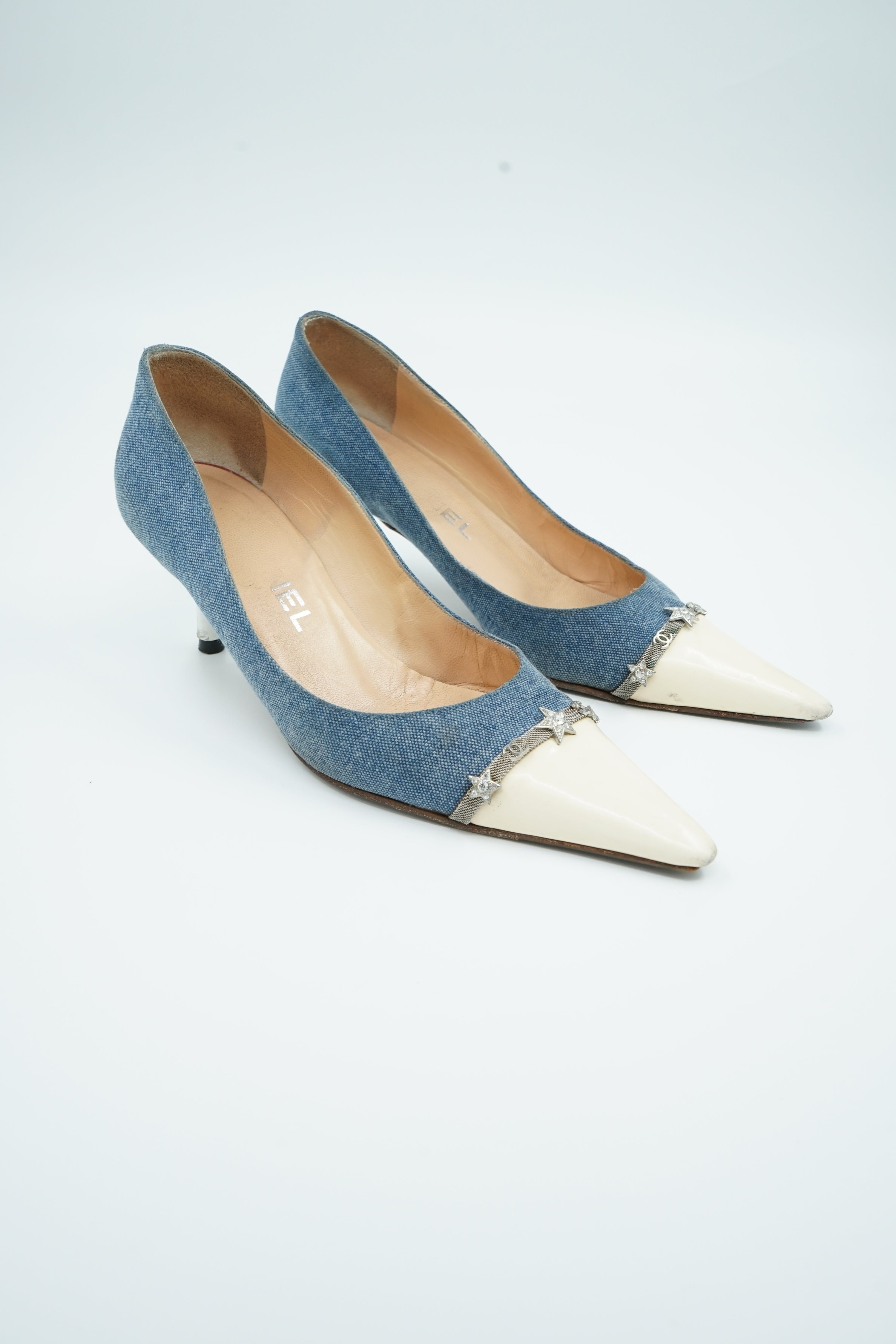 Chanel Denim Star Pumps