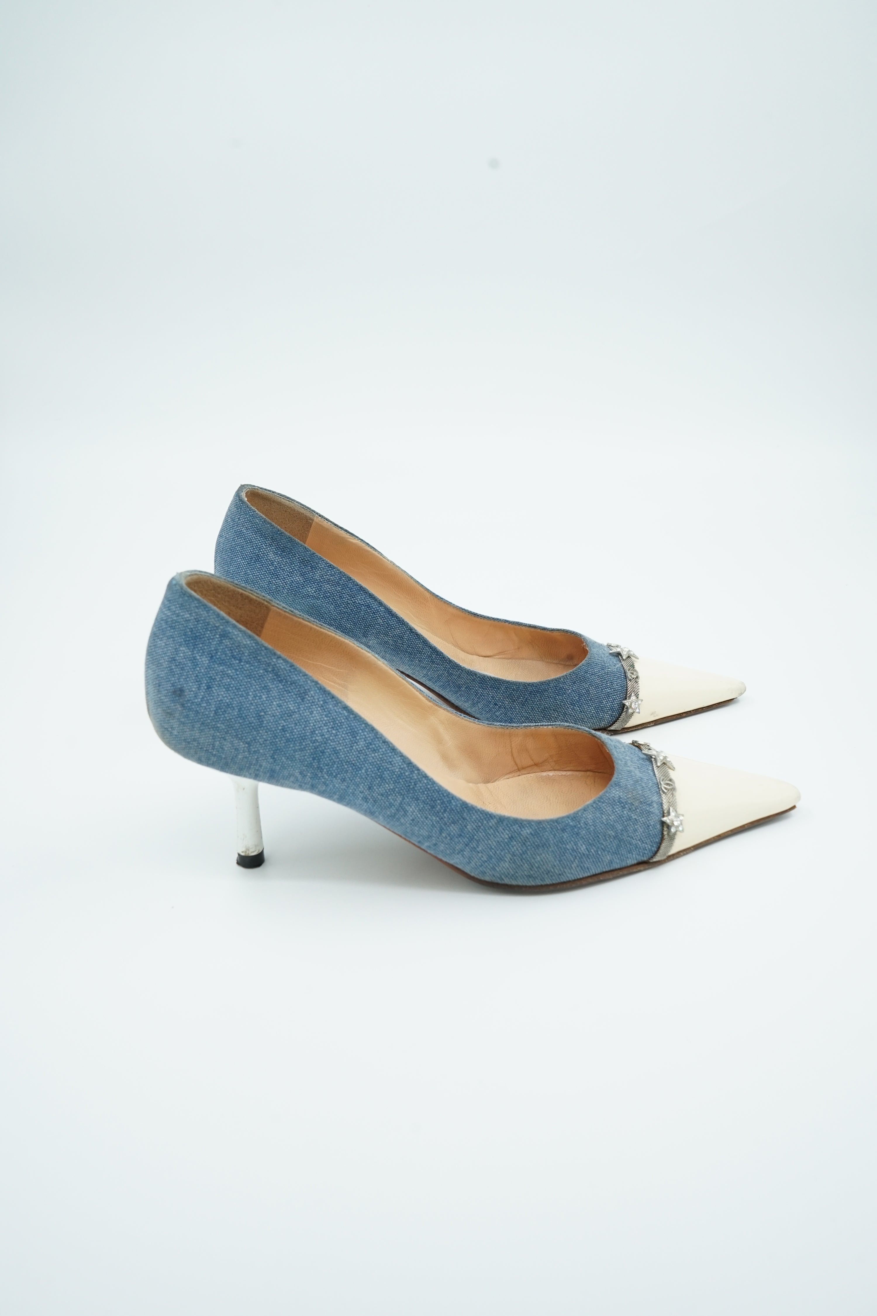 Chanel Denim Star Pumps
