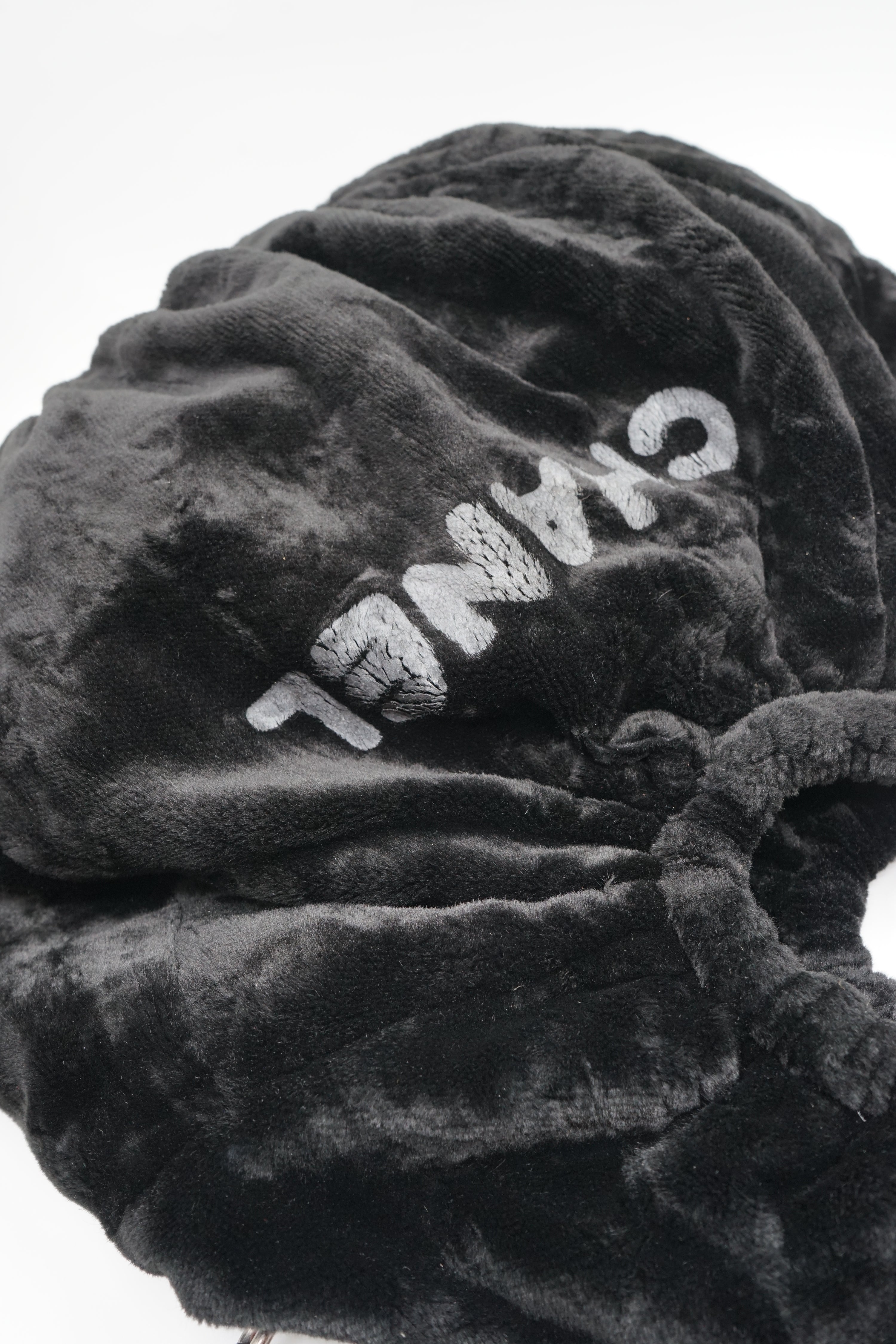 Chanel Faux Fur Hobo Bag With Chain