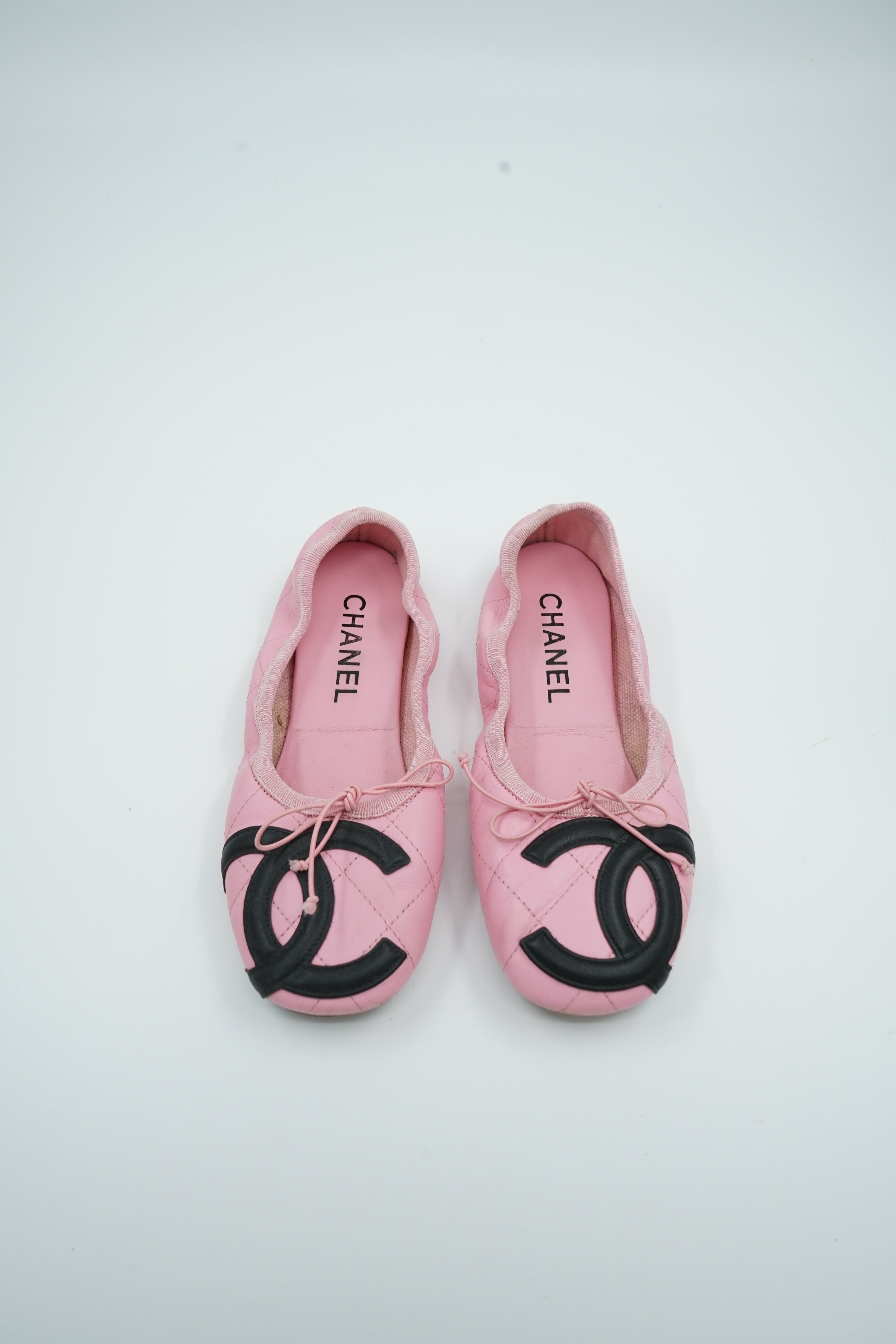 Chanel Cambon Ballerina Flats Pink