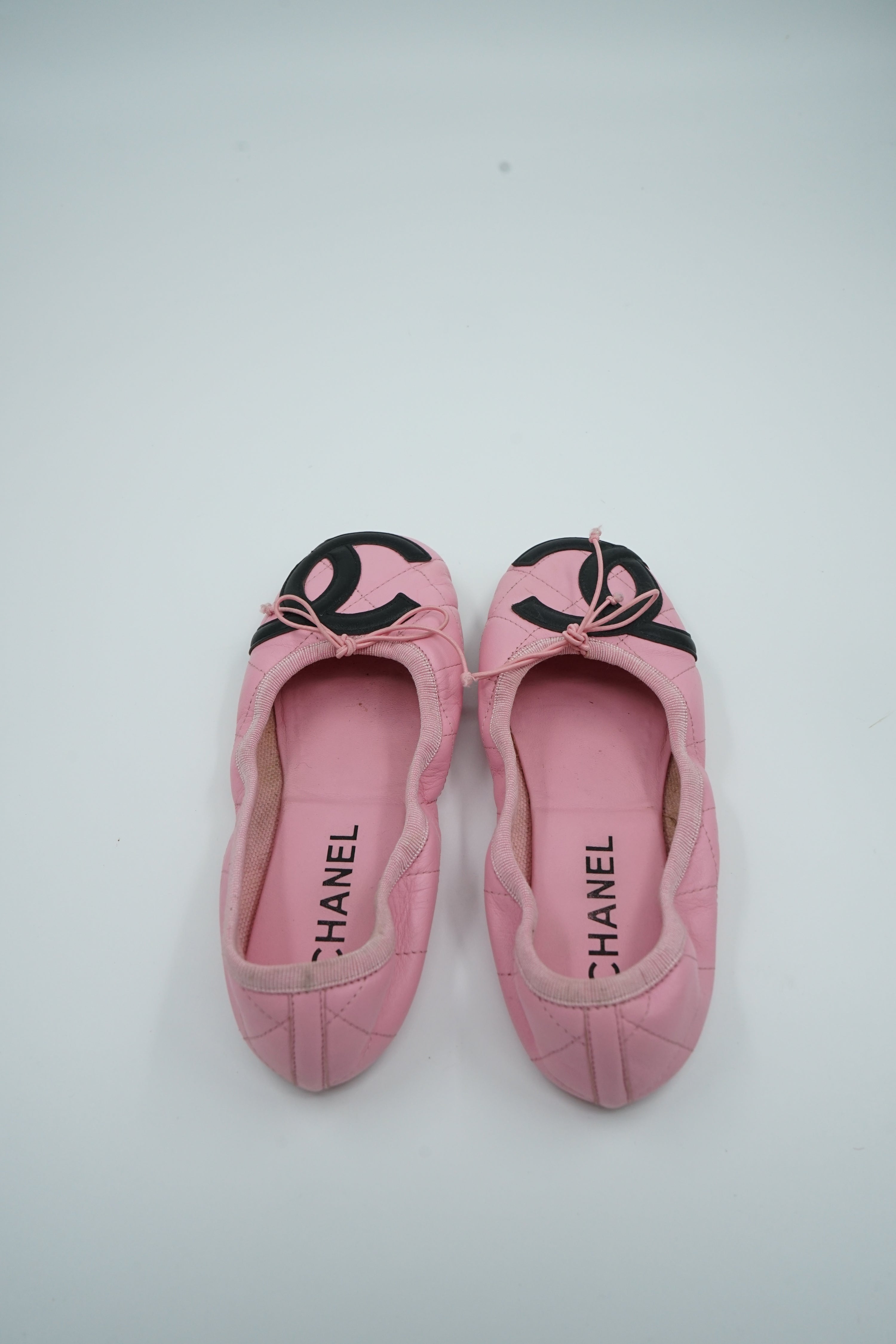Chanel Cambon Ballerina Flats Pink