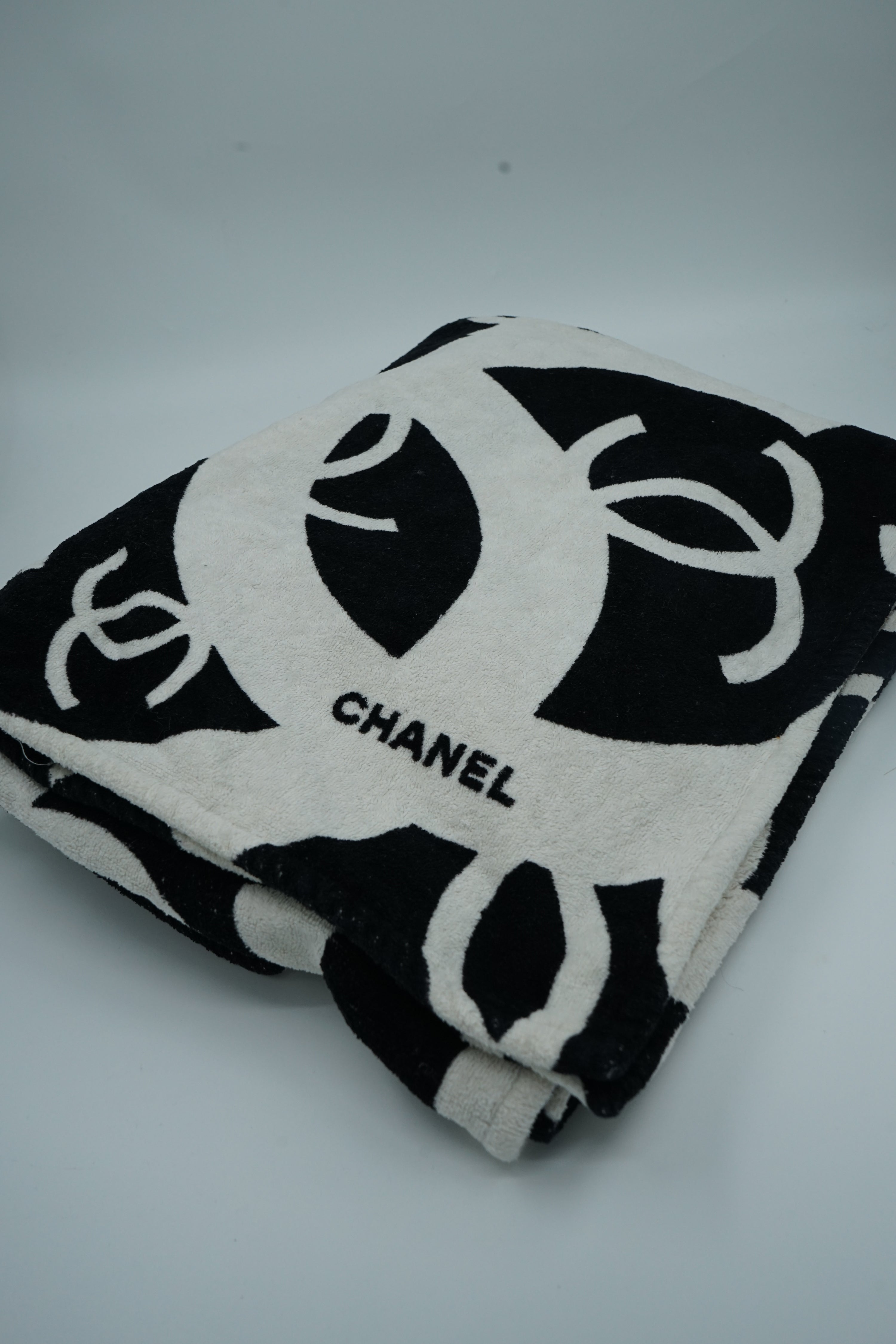 Chanel Drawstring Travel Bag With Matching Beach Blanket
