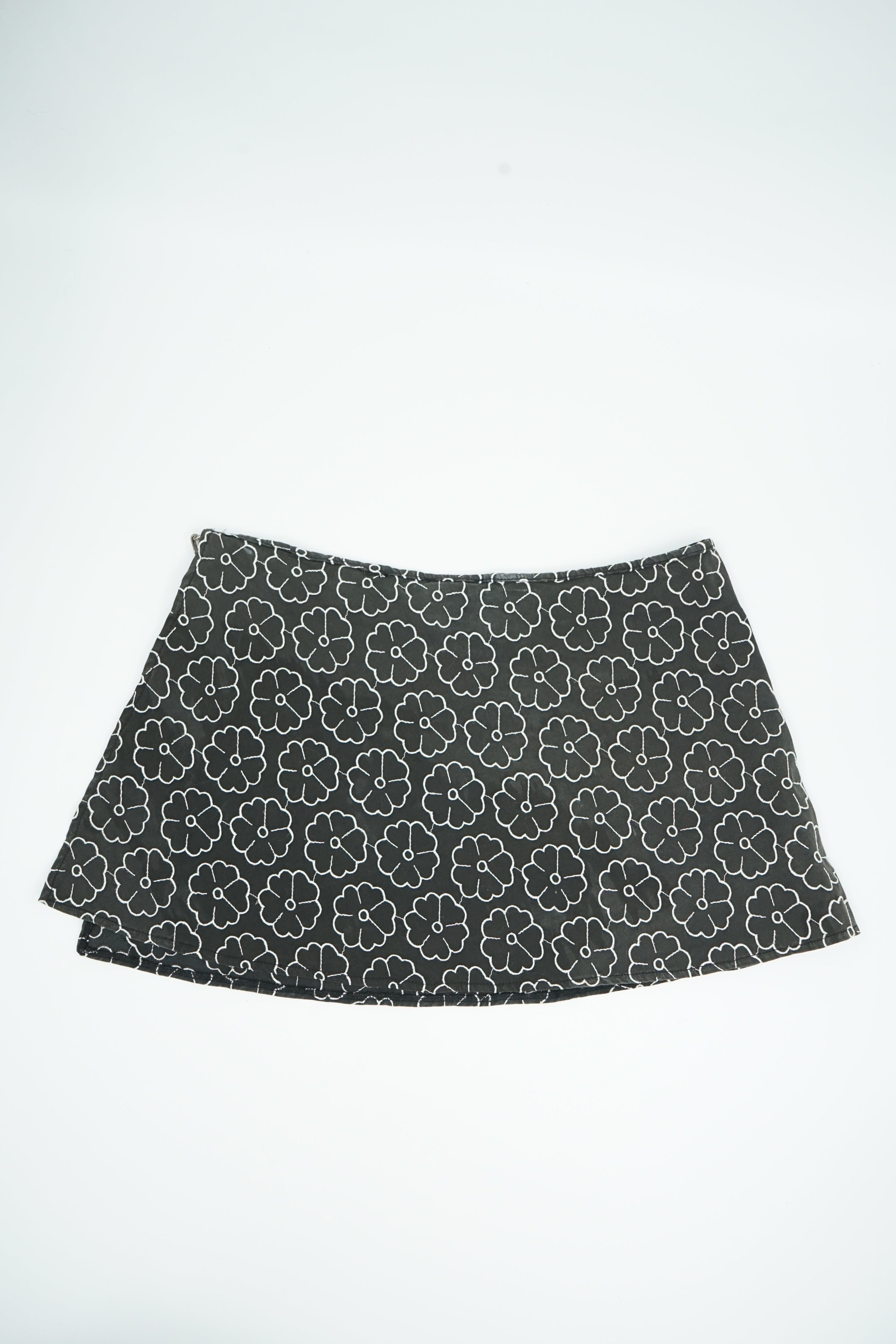 Chanel Camelia Flower Logo Mini Skirt