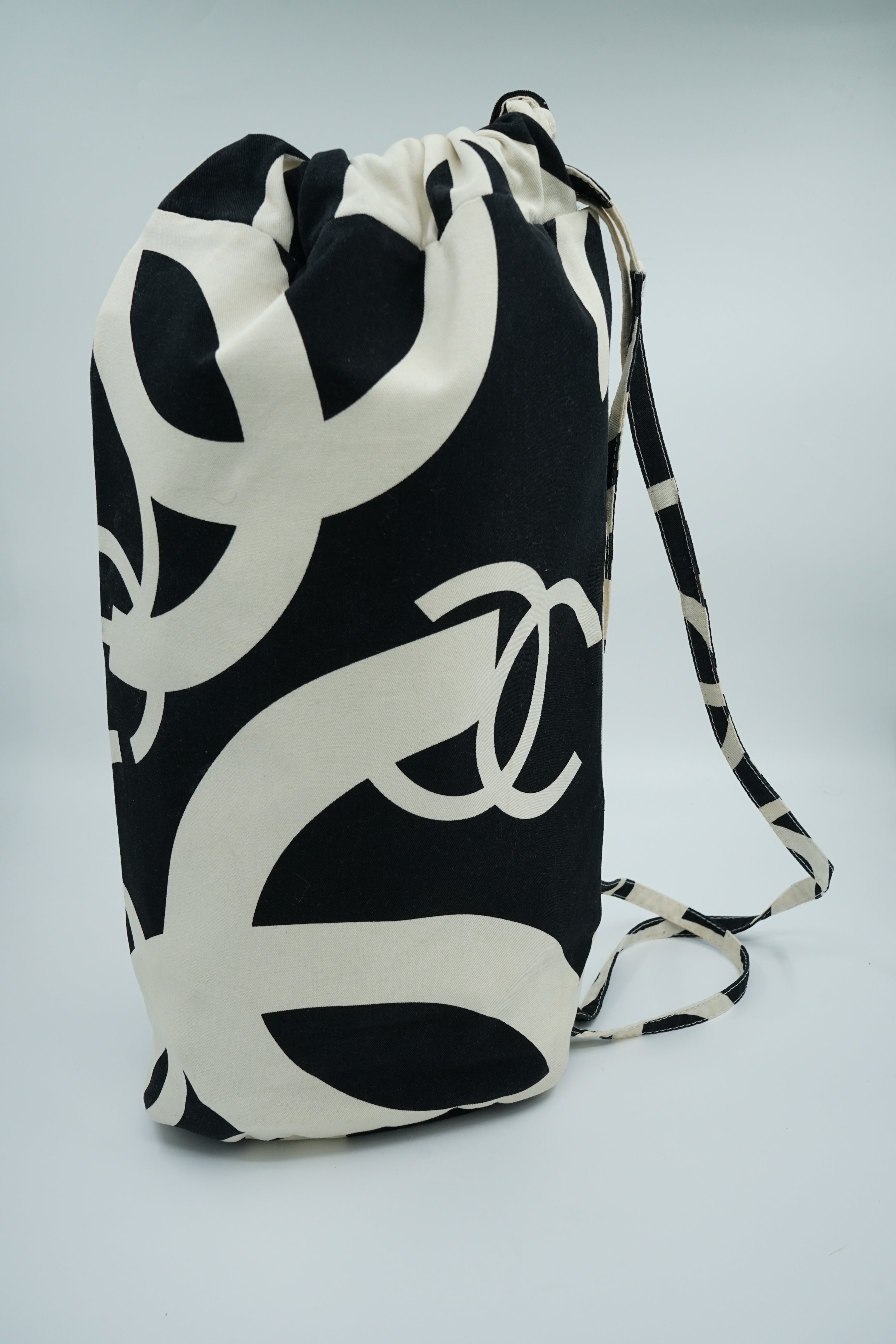 Chanel Drawstring Travel Bag With Matching Beach Blanket