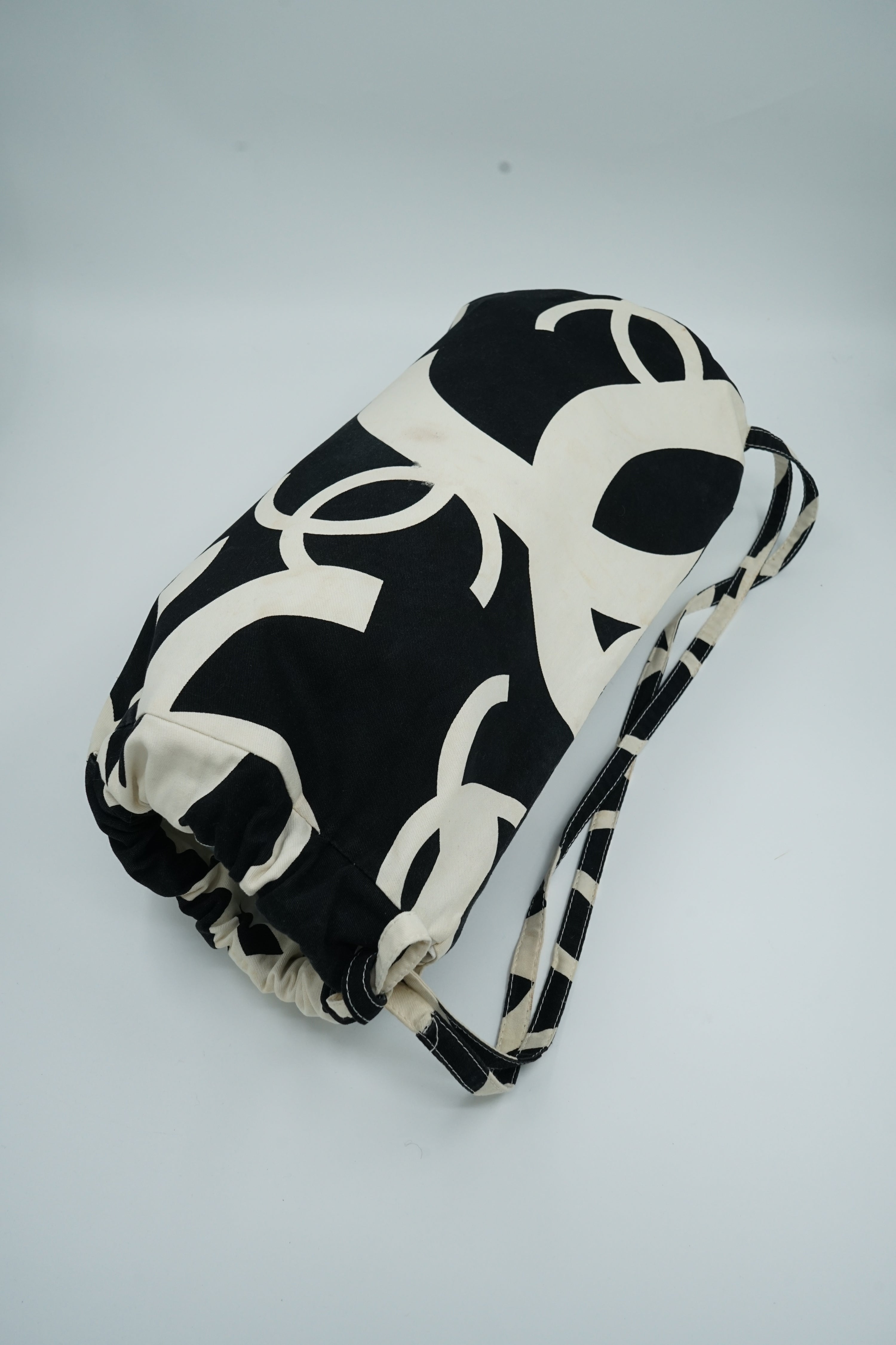 Chanel Drawstring Travel Bag With Matching Beach Blanket