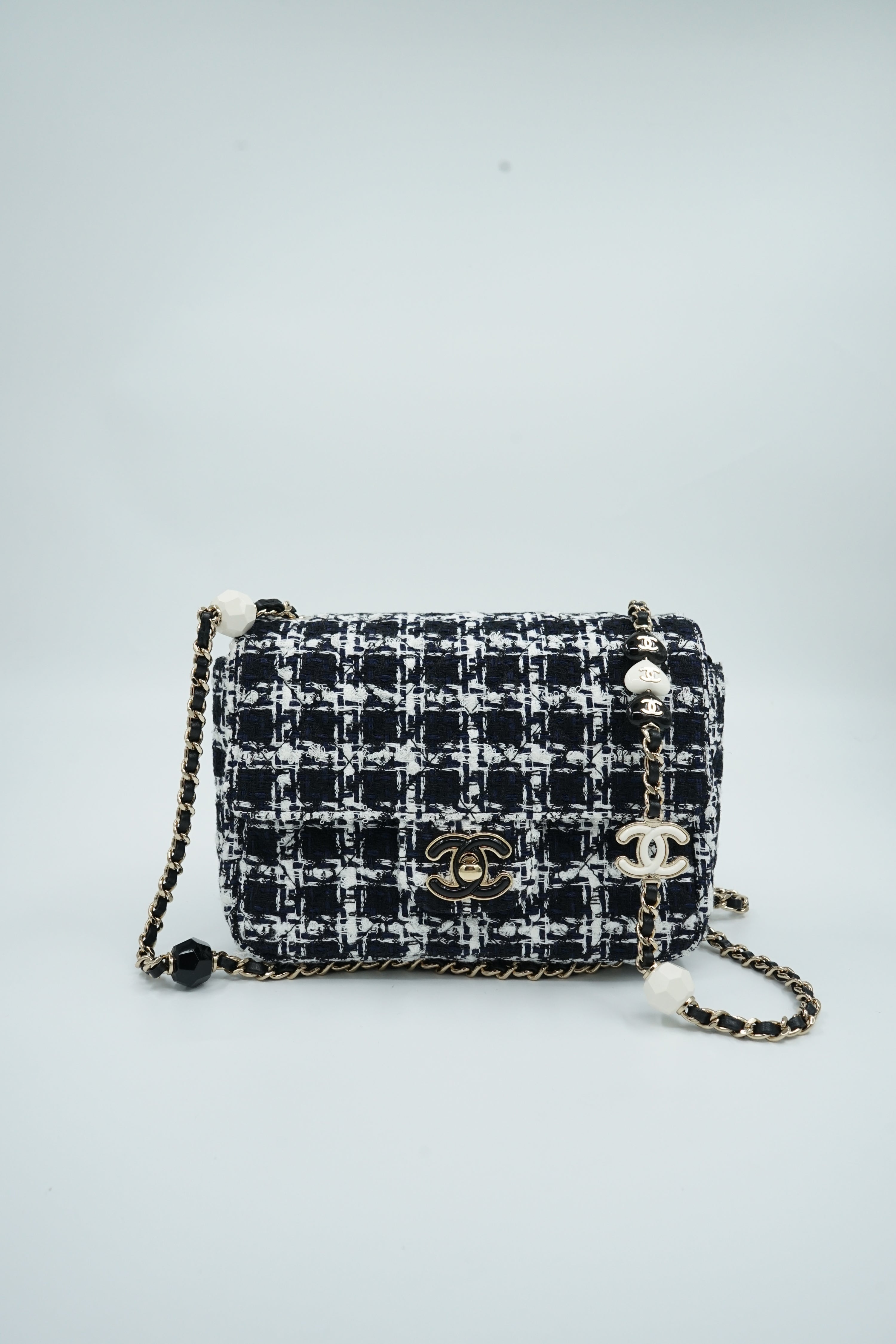 Chanel Mini Flap Bag Tweed SS23