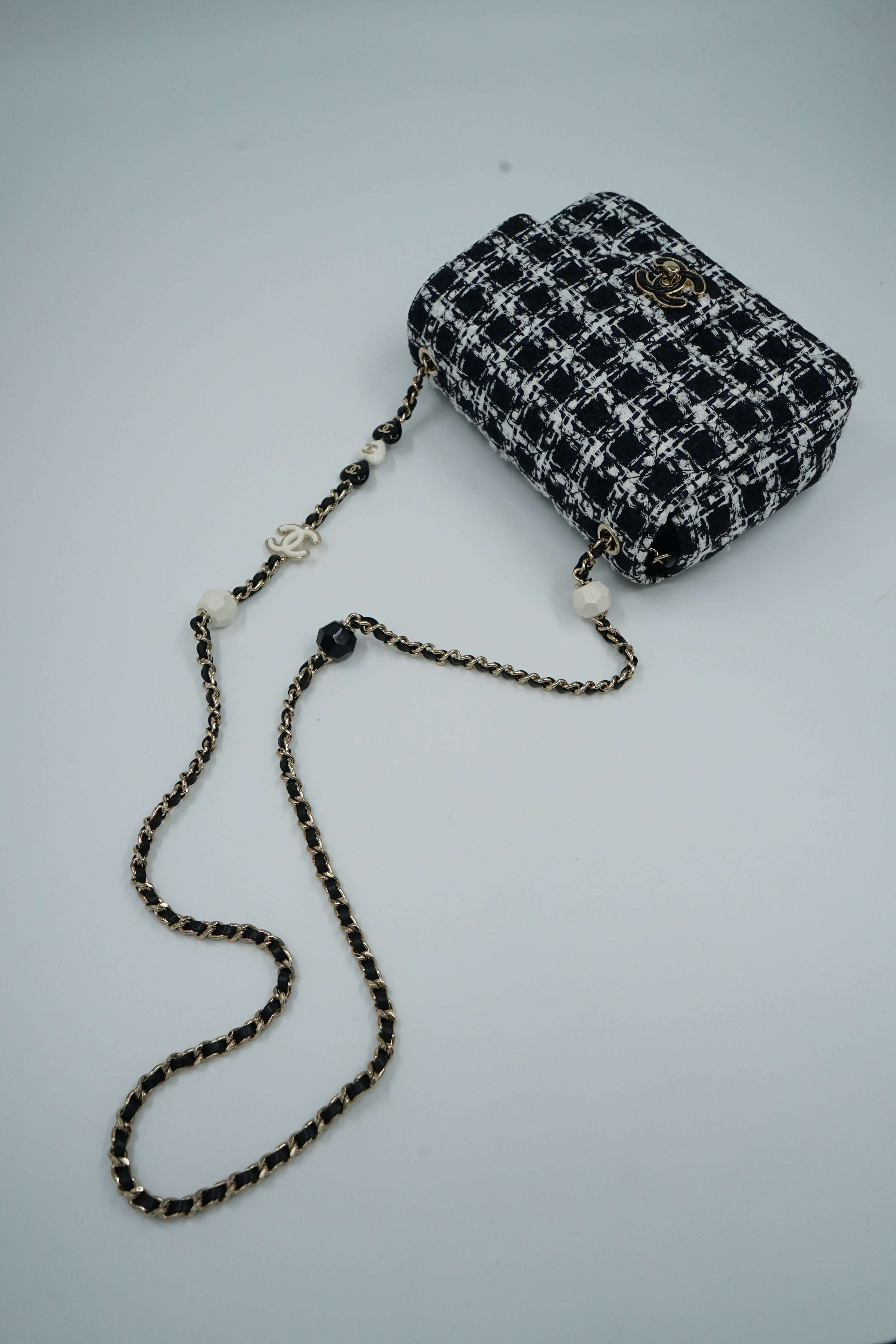 Chanel Mini Flap Bag Tweed SS23