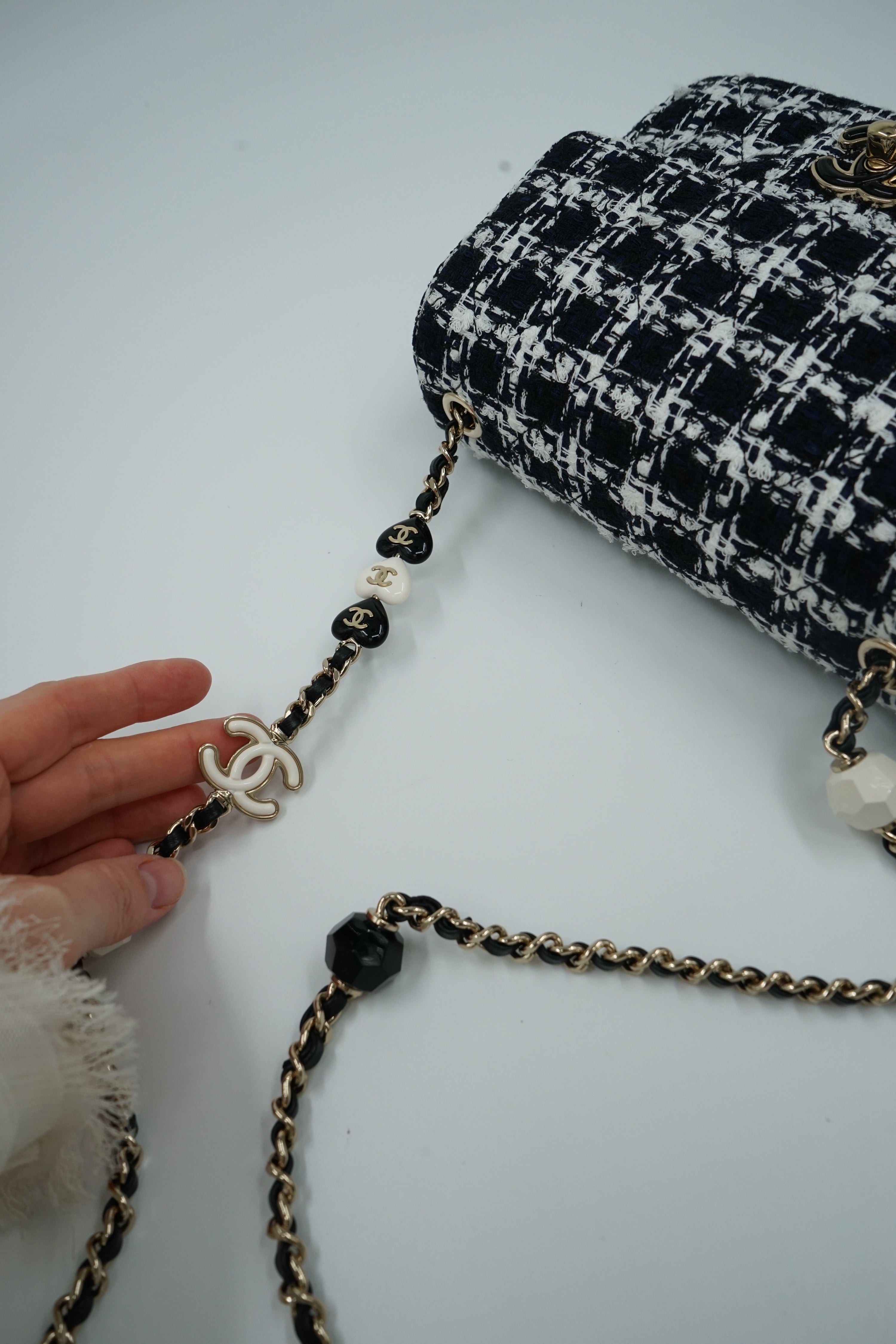 Chanel Mini Flap Bag Tweed SS23