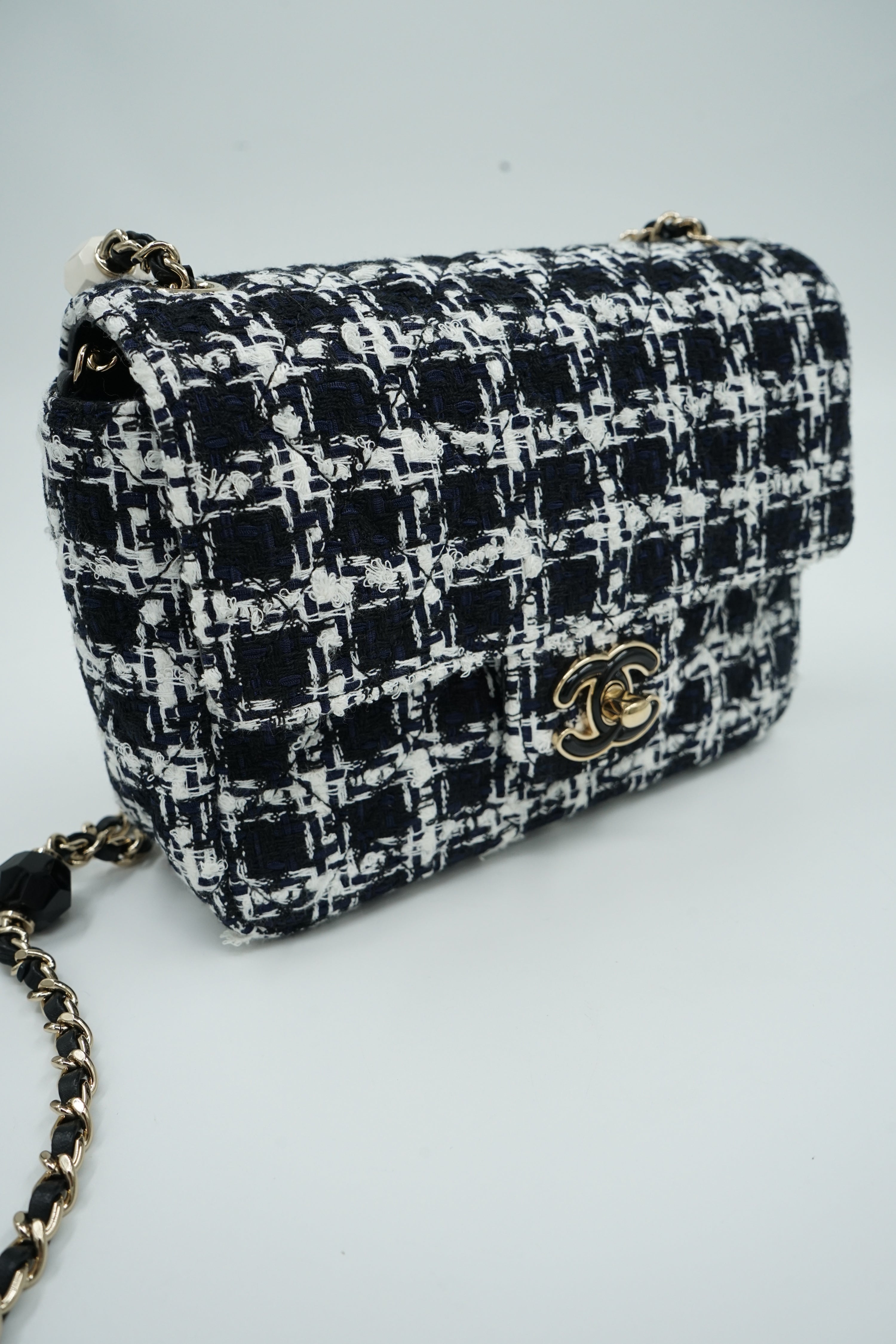 Chanel Mini Flap Bag Tweed SS23