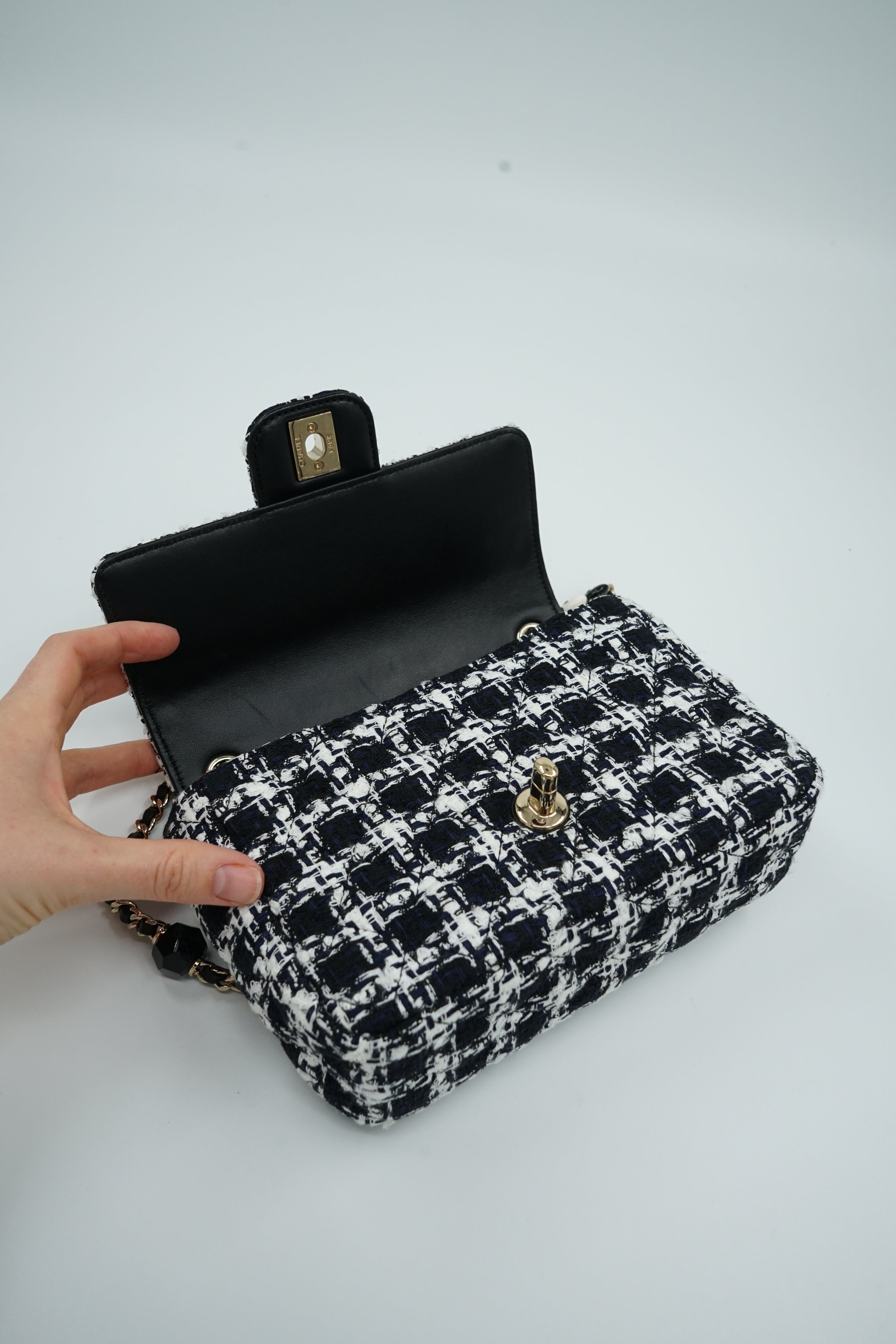 Chanel Mini Flap Bag Tweed SS23