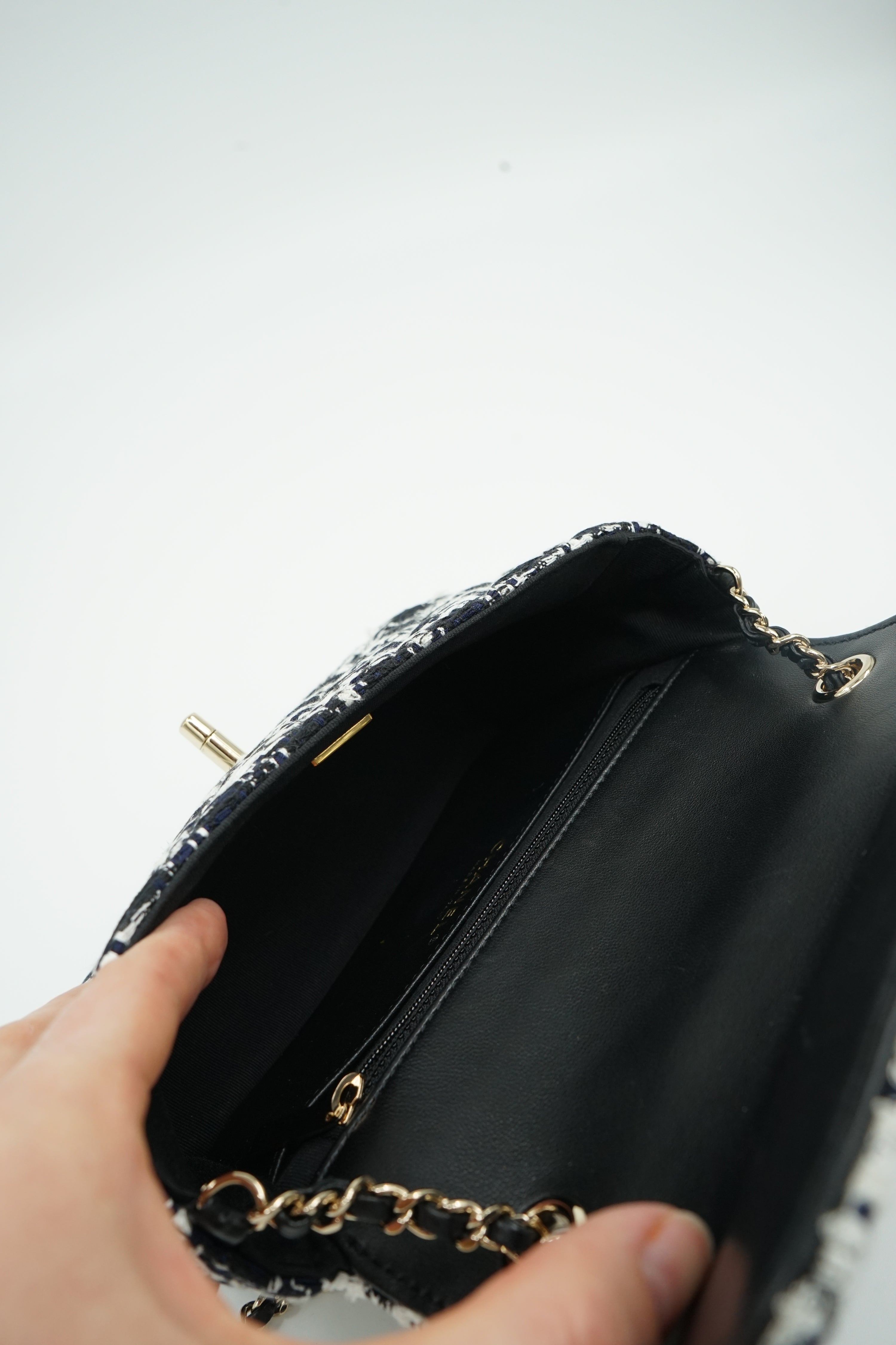 Chanel Mini Flap Bag Tweed SS23