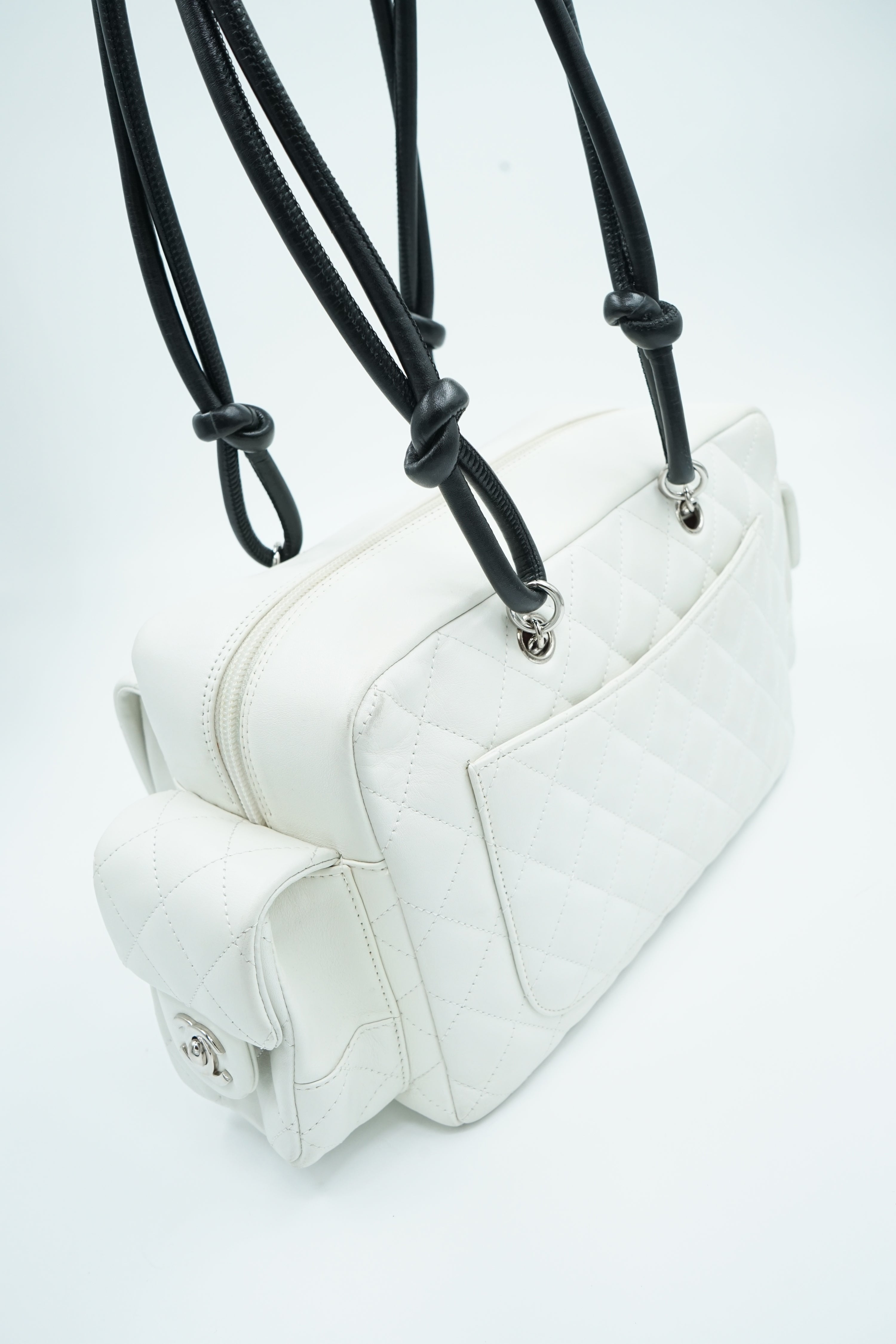 Chanel Cambon Reporter Bag White