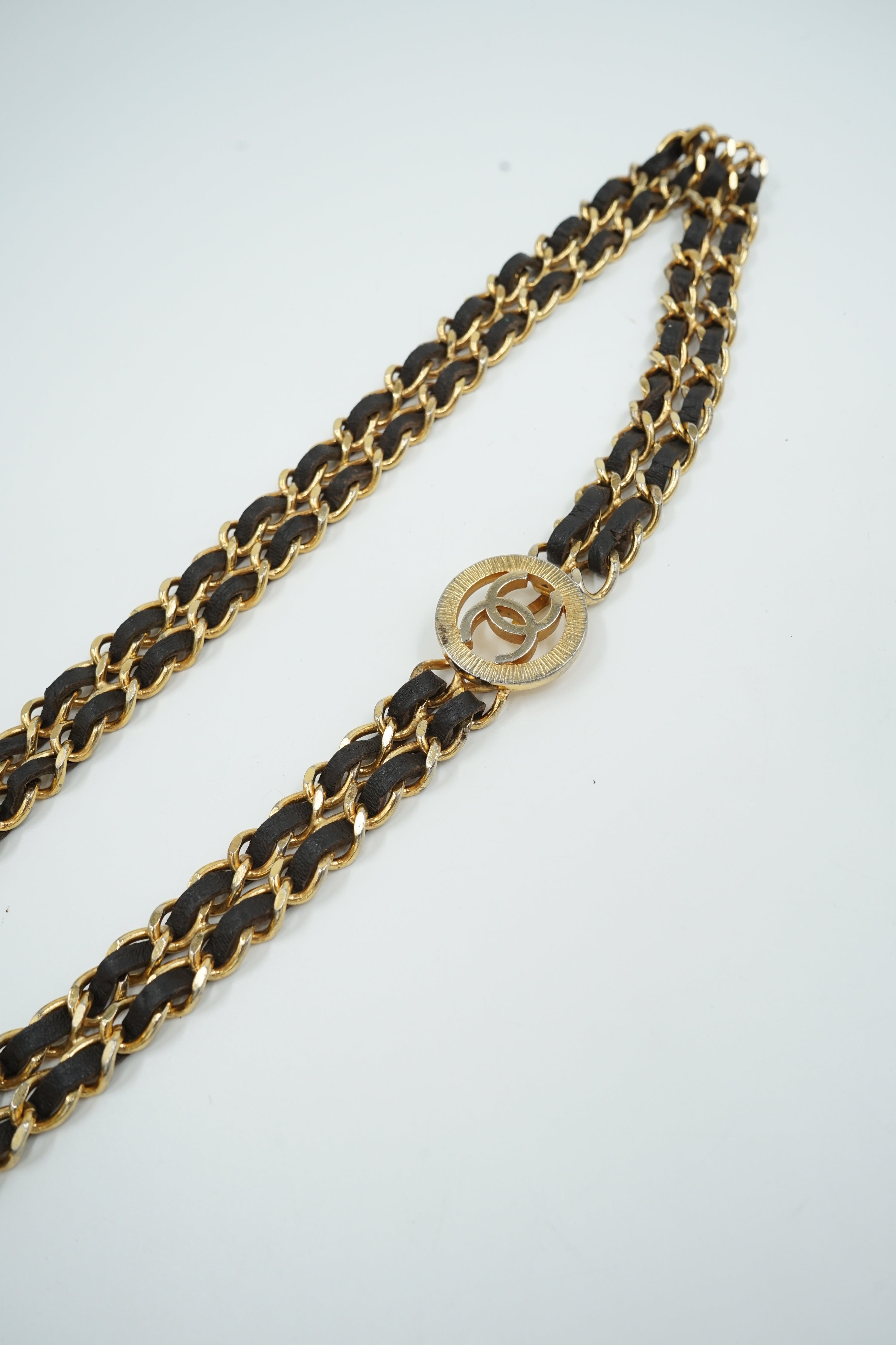Chanel Gold Chain Link Belt