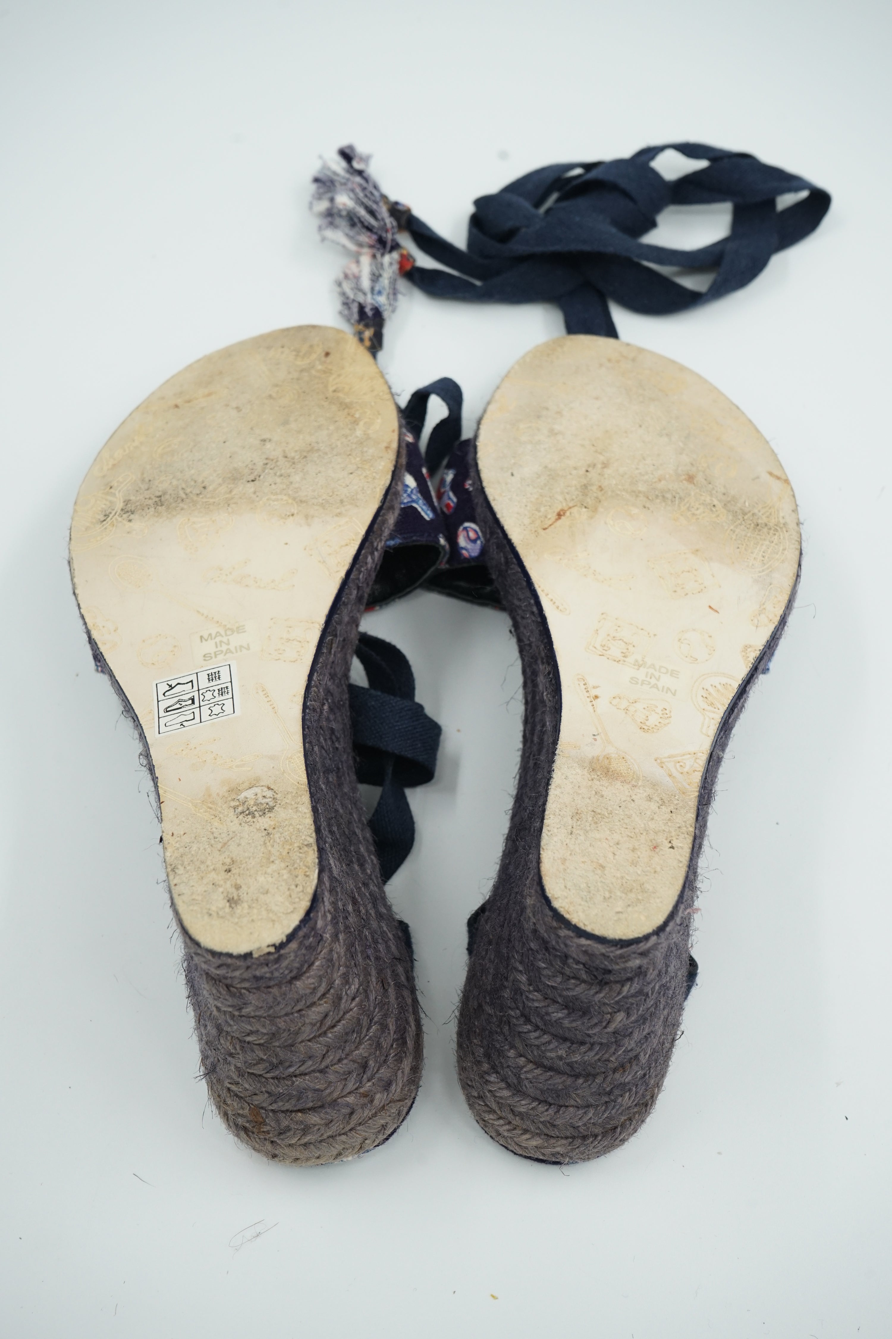 Chanel Tennis Logo Print Tie Wedges