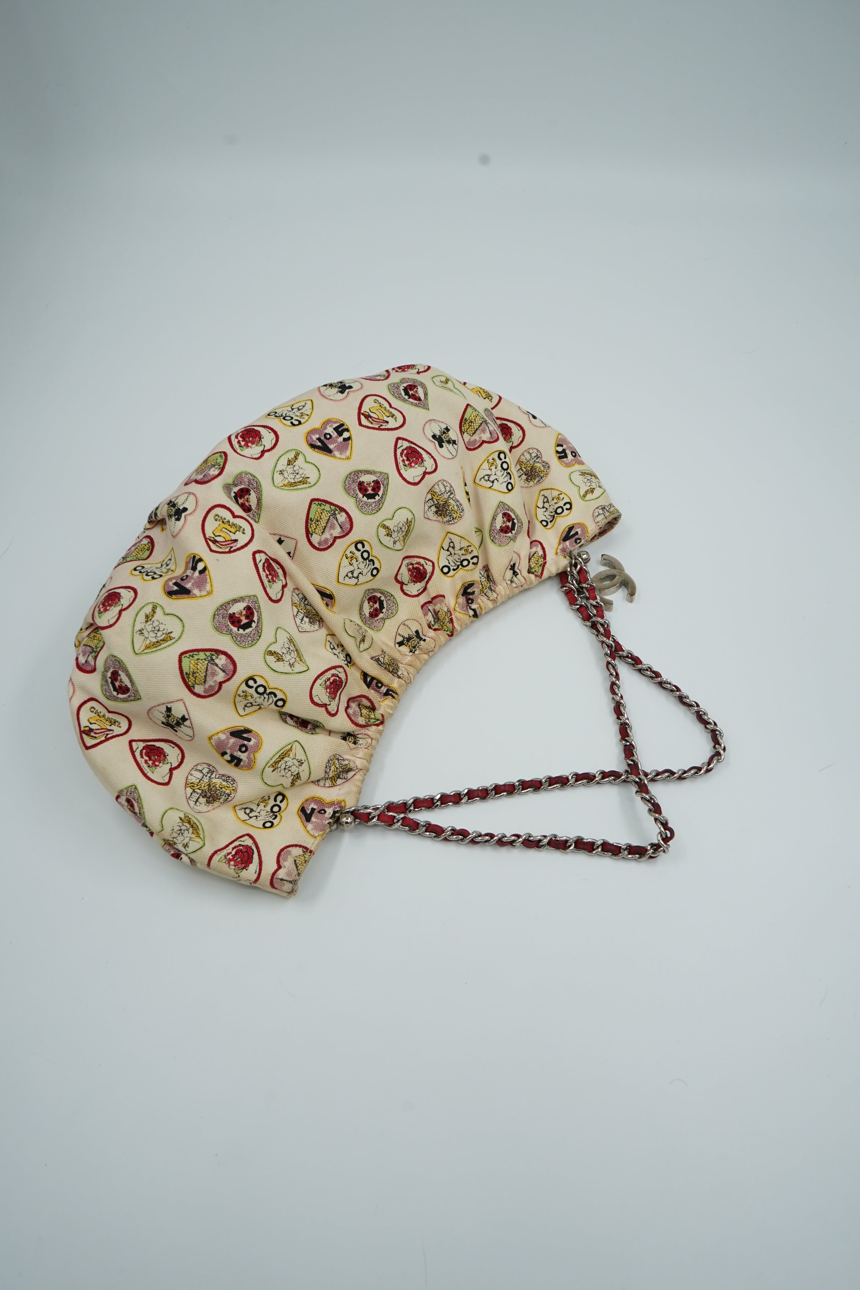 Chanel Valentine Small Hobo Canvas Bag