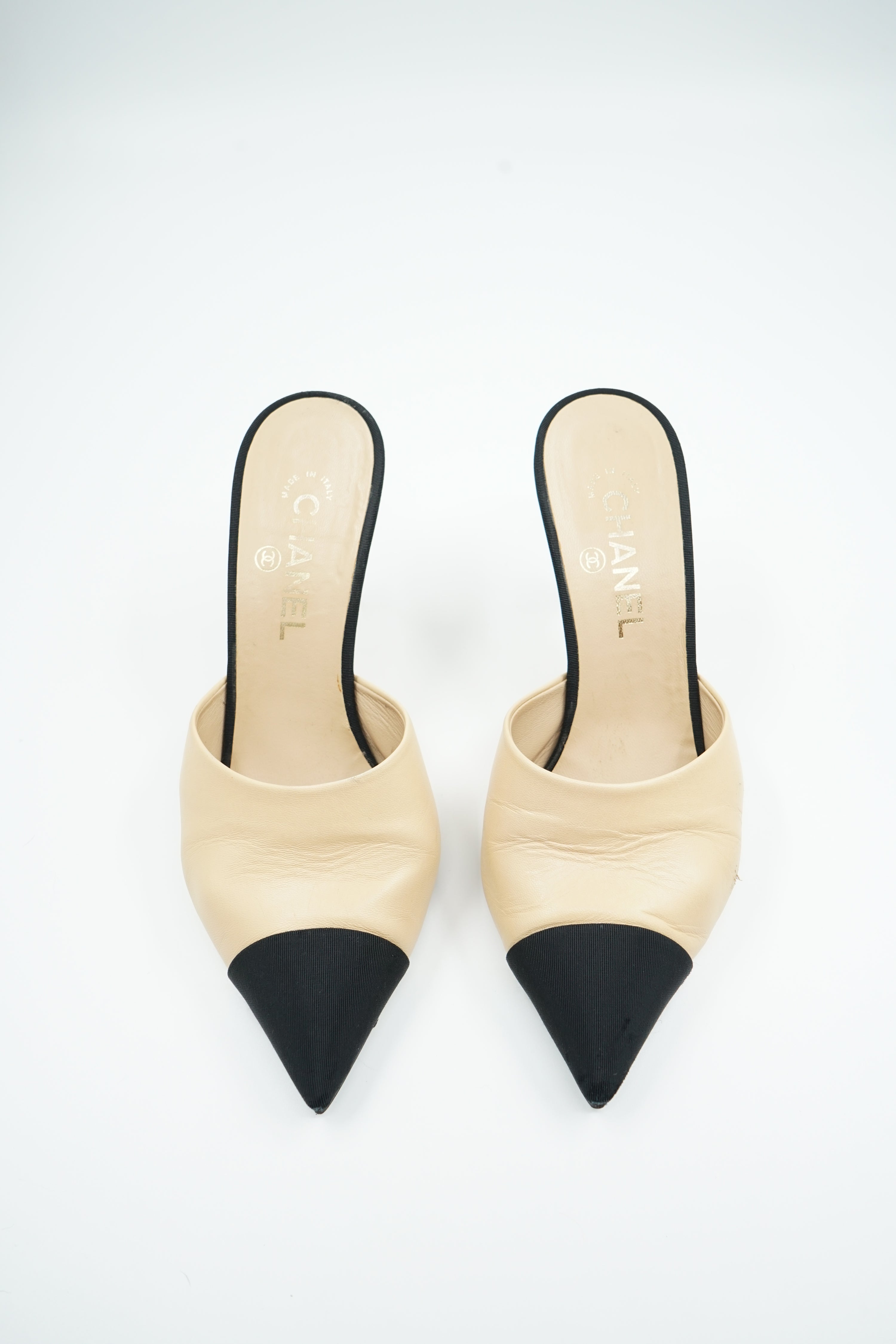 Chanel Pearl Slingback Mules
